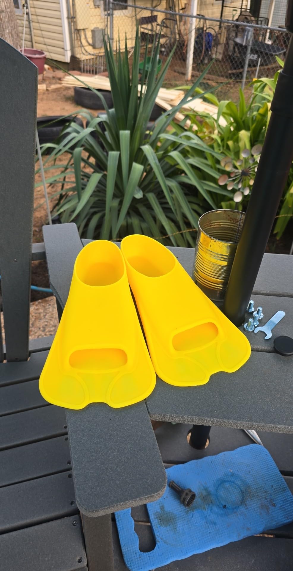 Swim Fins, Happyouth Swim Training Fins Short Fins Silicone Swim Flippers Swimming Fins with Mesh Bag for Lap Swimming Kids Adult Men Women customer photo 2