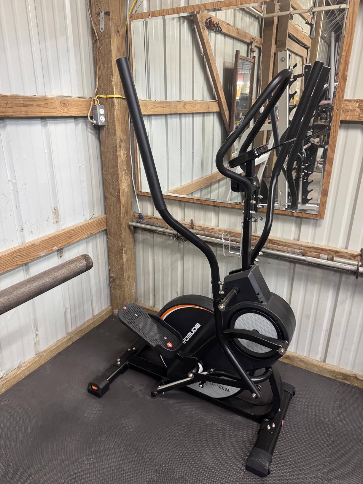 YOSUDA Elliptical Exercise Machine, Compact 3-in-1 (Elliptical + Cardio Climber + Stair Stepper) for Home with 45 Degree Incline, 15.5IN Stride, 16 Levels Resistance customer photo 1
