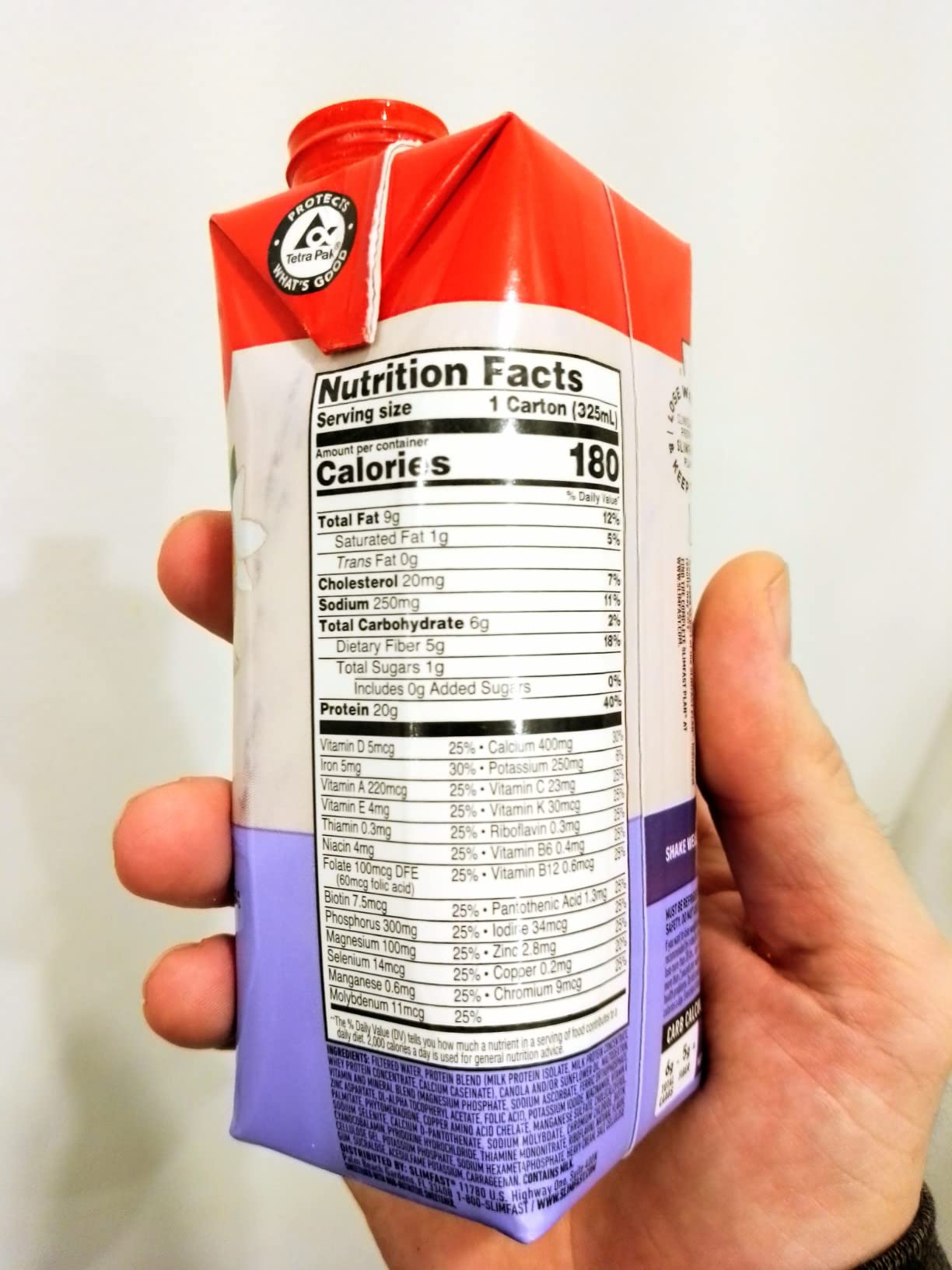 SlimFast Protein Shake, Vanilla - 20g Protein, Meal Replacement Shake Ready to Drink, High Protein with Low Carb and Low Sugar, 24 Vitamins and Minerals, 12 Count (Pack of 1) (Packaging May Vary) customer photo 1