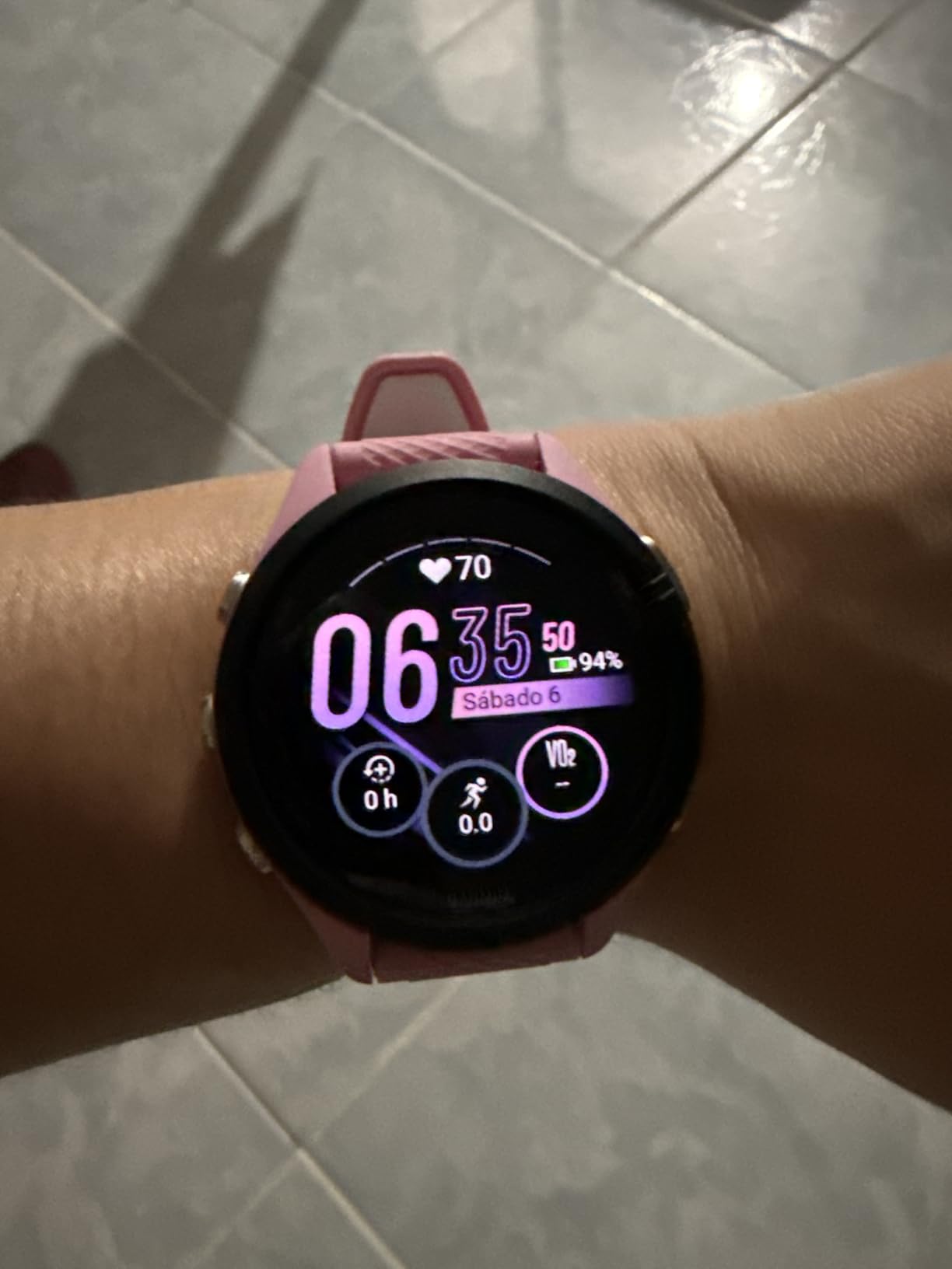 Garmin Forerunner 265 Running Smartwatch, Colorful AMOLED Display, Training Metrics and Recovery Insights, Whitestone and Tidal Blue customer photo 2