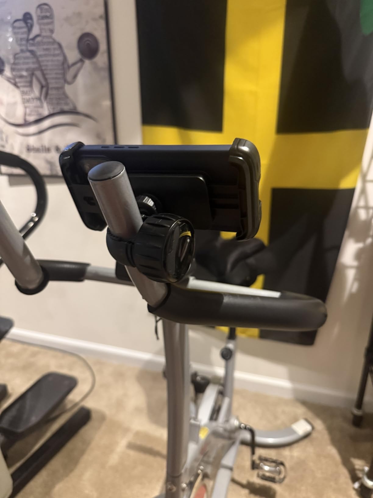 LISEN Bike Phone Holder, [Super Easy Install] Motorcycle Phone Mount Ebike Accessories Bicycle Handlebar Holder Mount Gifts for Adults Kids Men Mountain Mini Bike Scooter Gear Accessories, Black customer photo 2