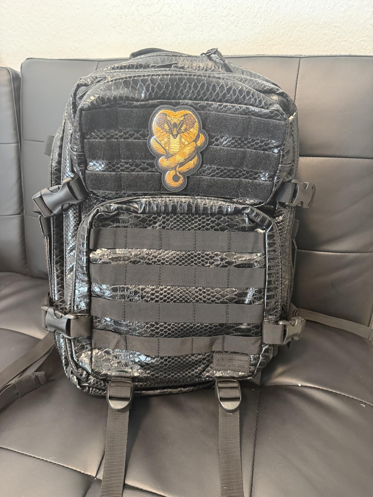 WOLFpak 35L Tactical Gym Backpack (Alpha Black White Accents) Durable 1000D Waterproof Oxford Material with MOLLE Webbing, Laptop Pocket & Dual Cup Holders, Durable Fitness/Travel/Military Daypack customer photo 2