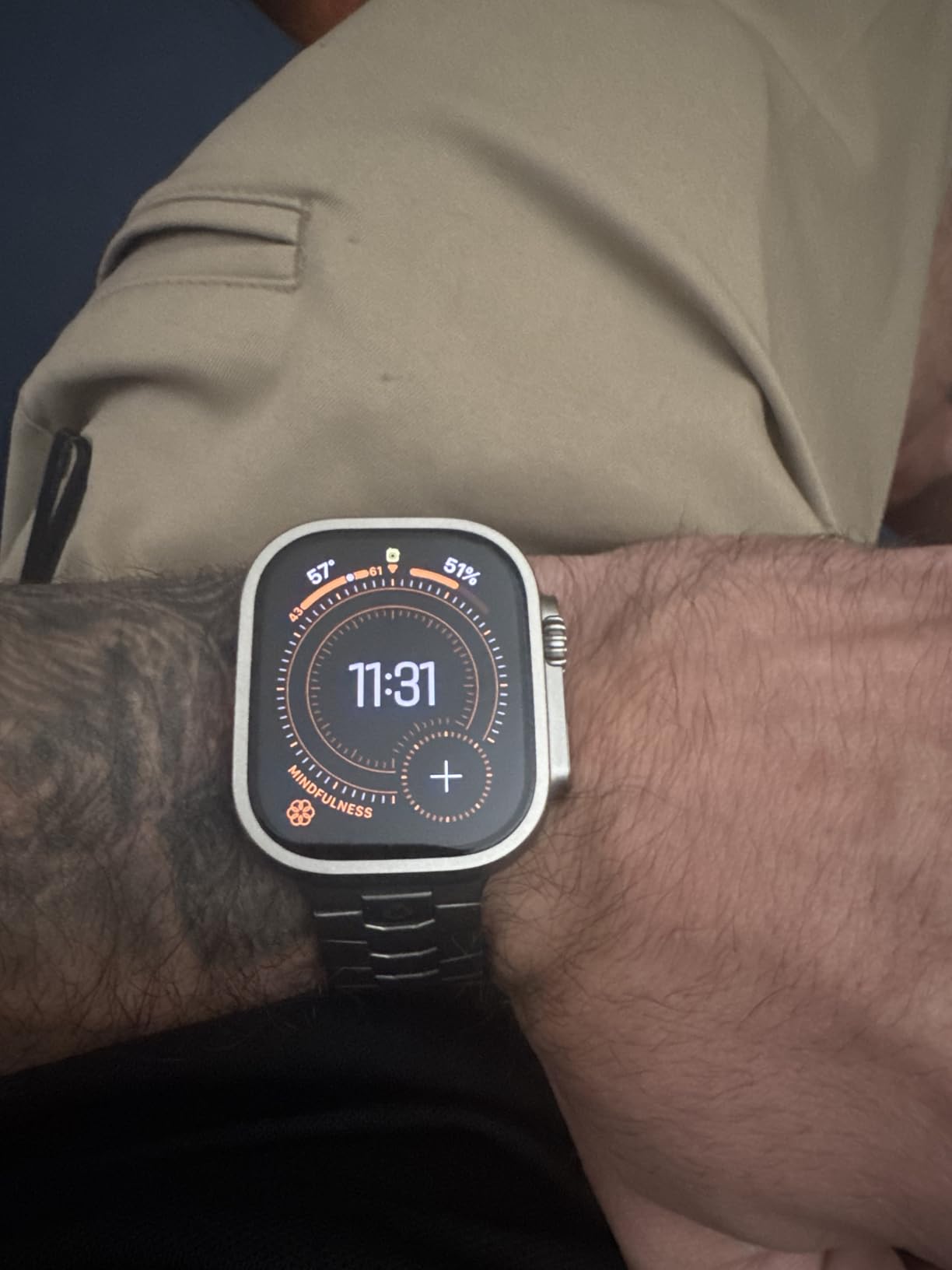 Apple Watch Ultra 2 [GPS + Cellular, 49mm] - Titanium Case with Blue Ocean Band, One Size (Renewed) customer photo 2