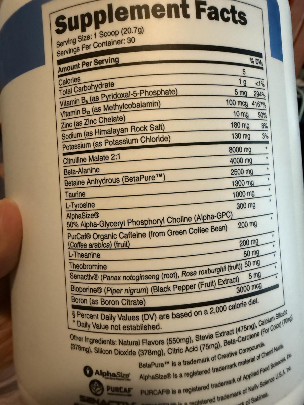 Transparent Labs Bulk Pre Workout Powder - Naturally Sweetened Preworkout for Men & Women, Pre Work Out for Muscle Building & Strength w/Beta Alanine & BetaPure - 30 Servings, Peach Mango customer photo 2