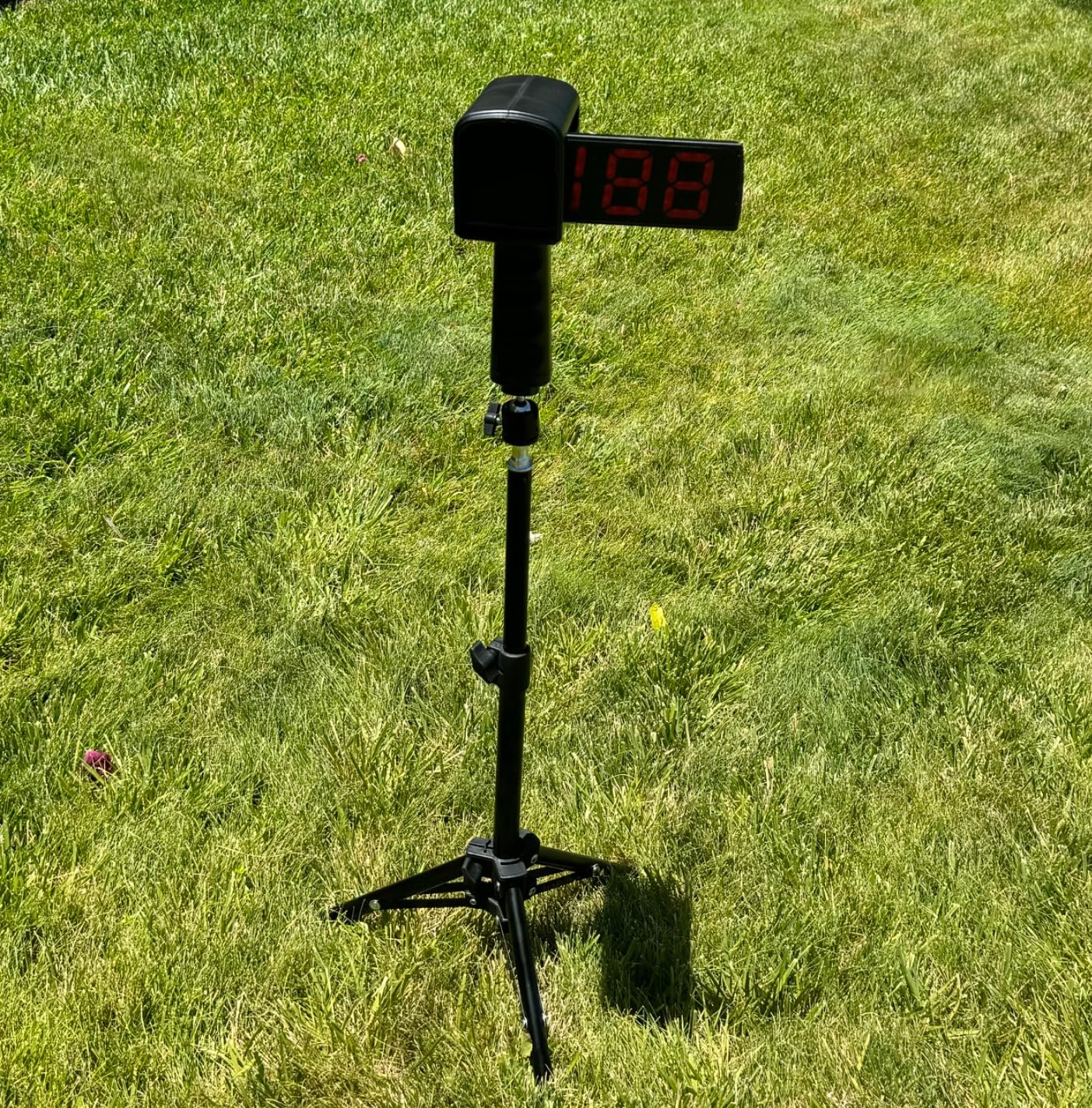 Baseball Radar Gun with Tripod, LED+LCD Larger Display, Speed Radar Gun for Baseball Softball, Handheld or Hand Free Speed Sensors Baseball Speed Training Equipment for All Baseball Players customer photo 2