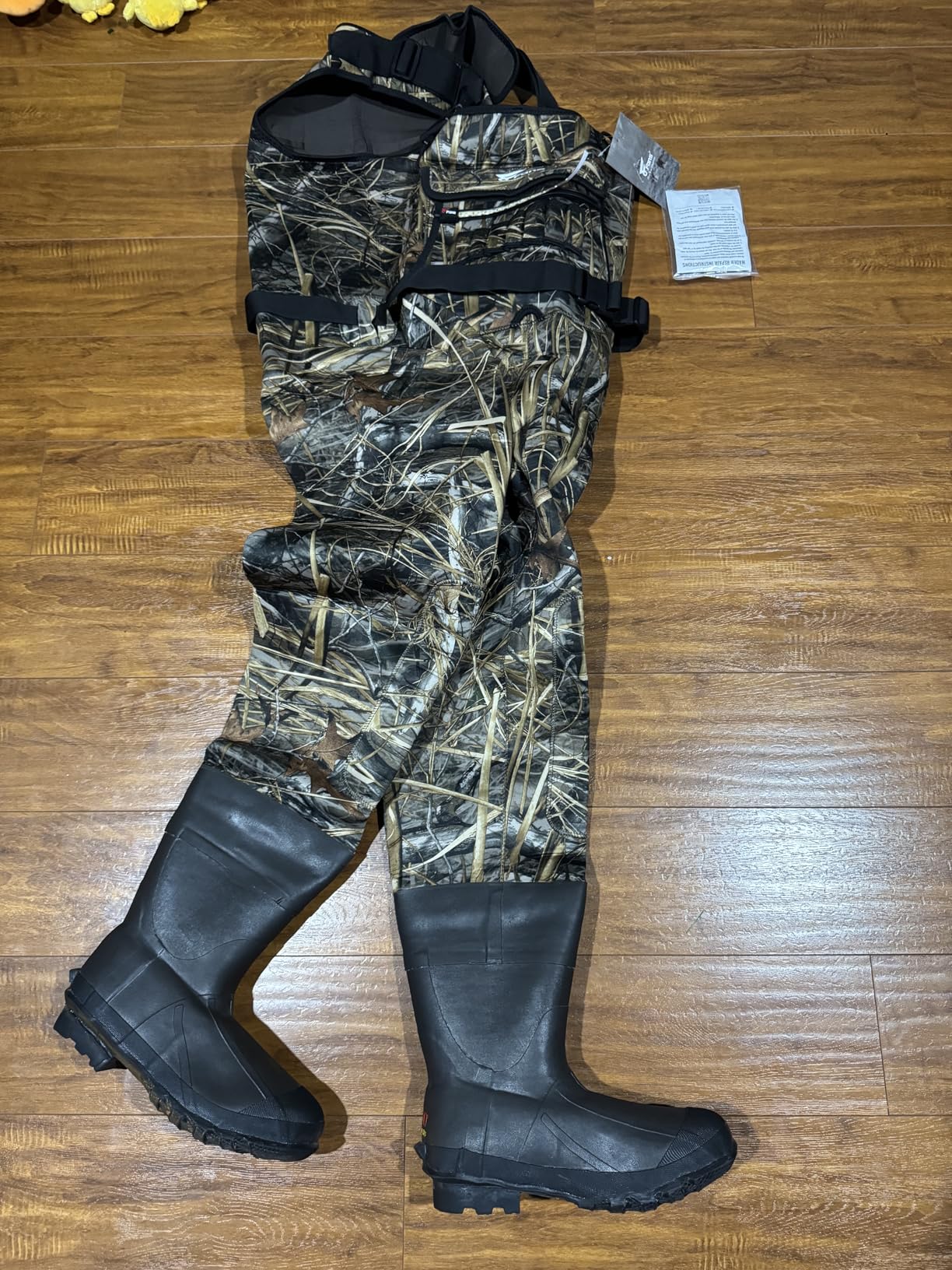 8 Fans Hunting Waders with 1000G Insulation Rubber Boots, Neoprene Chest Wader, Waterproof Bootfoot Waders for Men & Women customer photo 2