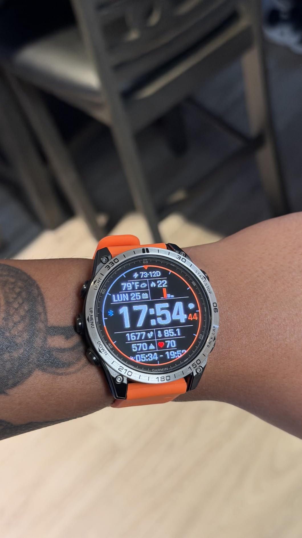 Garmin fenix 8 - 47mm, AMOLED, Premium Multisport GPS Smartwatch, Long-Lasting Battery Life, Dive-Rated, Built-in LED Flashlight, Slate Gray with Black Band customer photo 1