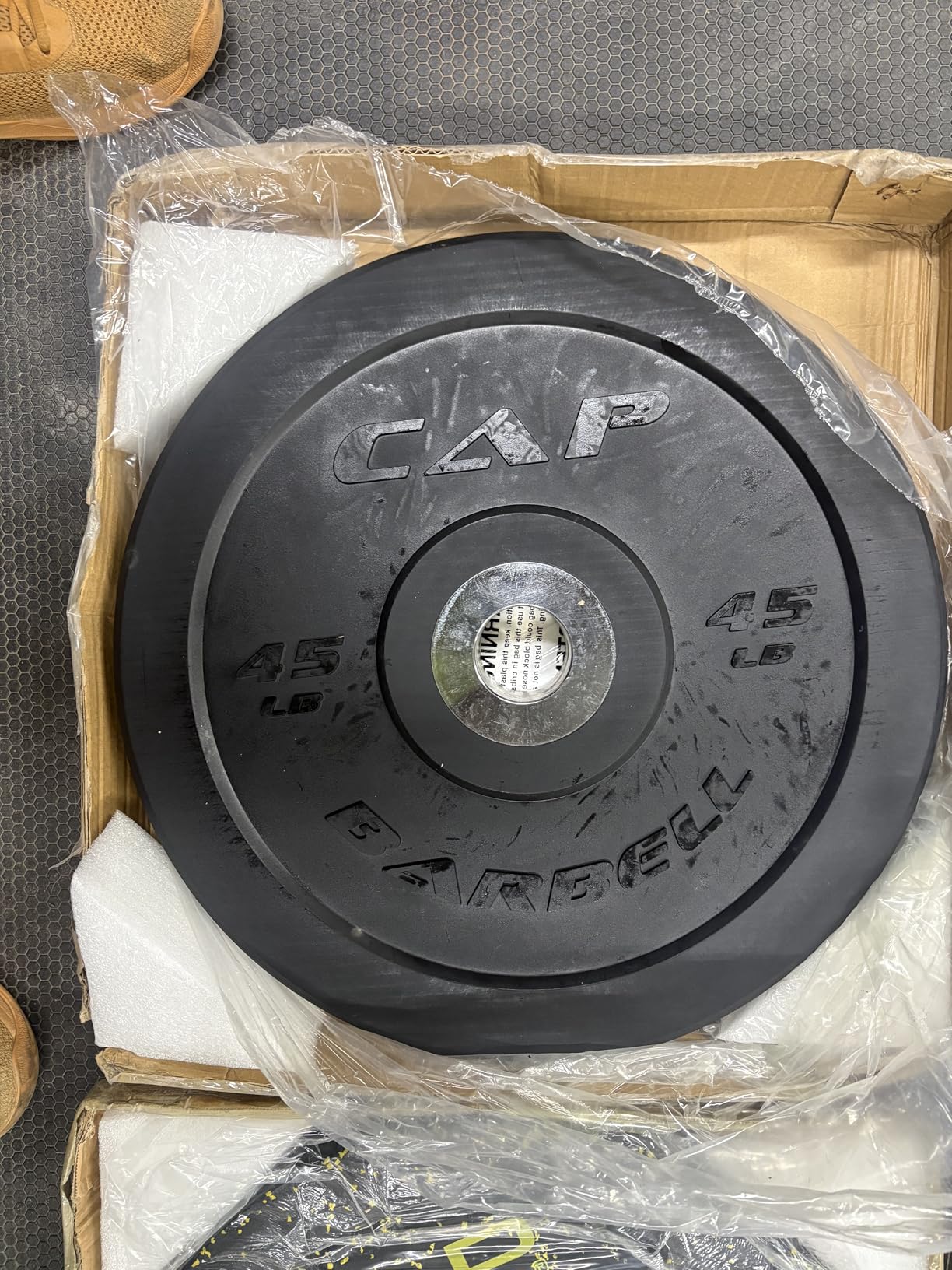 CAP 2-inch Olympic Bumper Plate Weight Set | 100-370 lbs | Multiple Colors customer photo 1
