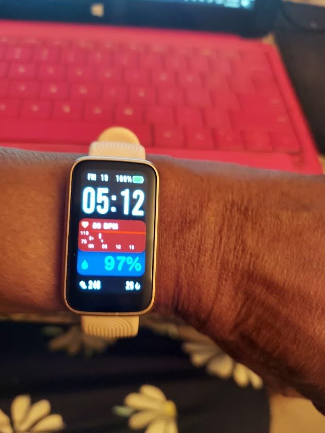 Long Battery Pedometer Watch 14 Days Battery Life, Slim Design No App/Phone Required Fitness Tracker, 50 Meters Waterproof Smart Watch, Heart Rate & Blood Oxygen Monitor Step Counter for Men Women customer photo 1