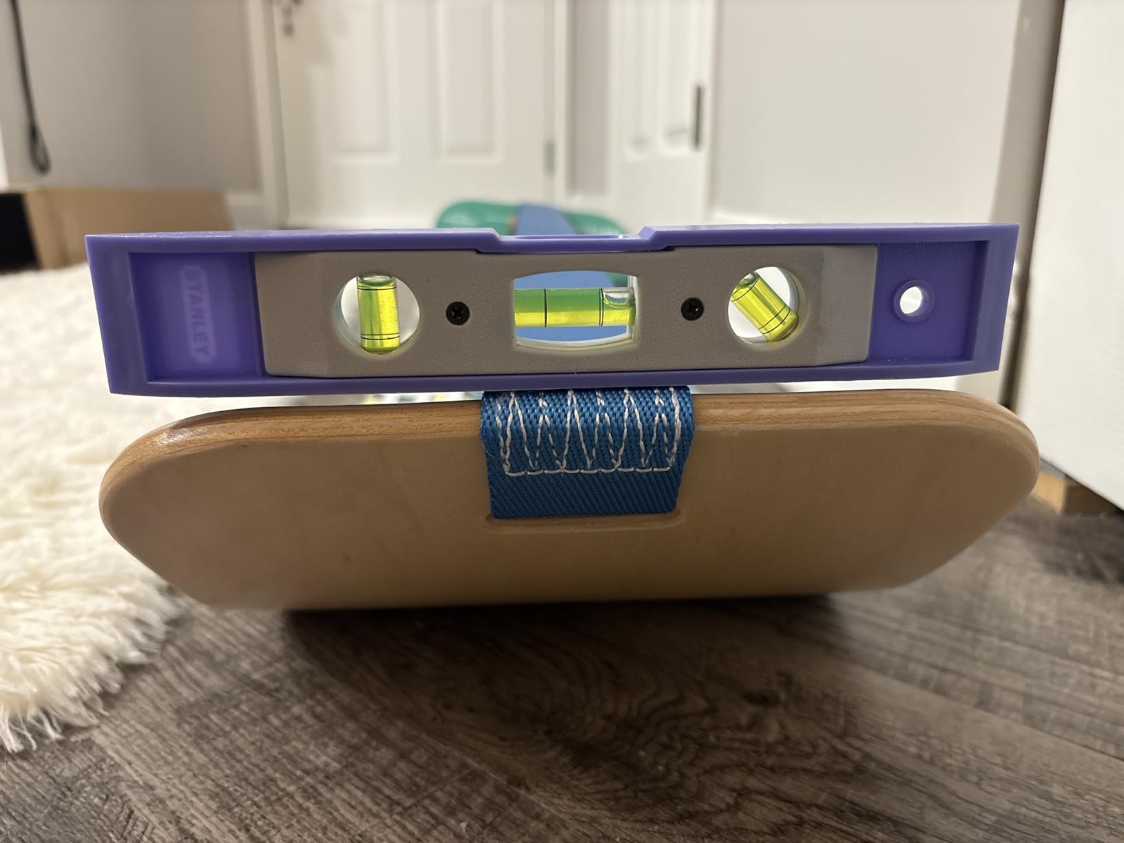 GIBBON SlackBoard - GiBoard Balance Board - Slackline Balance Trainer for Core Workouts, Standing Desk Exercise, Home Gym, Yoga & More customer photo 2