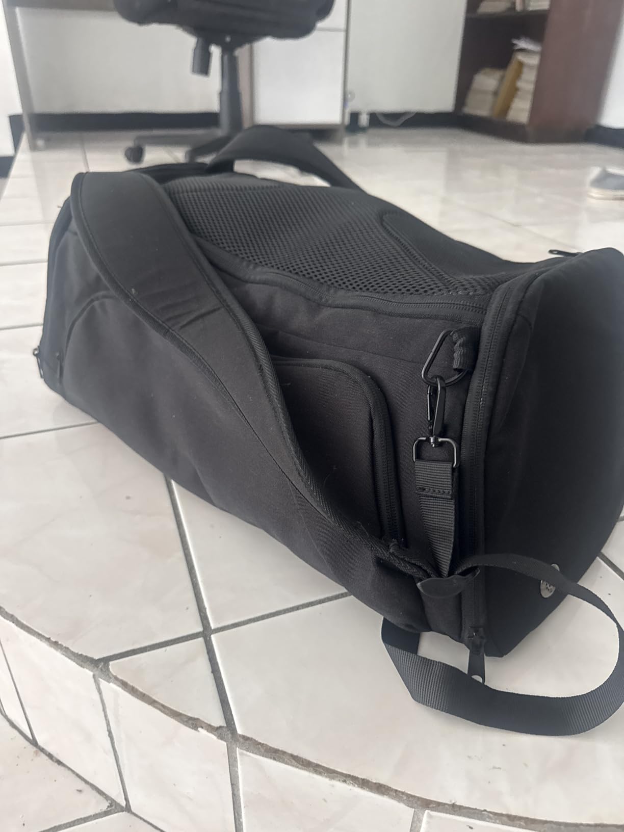 Gym Bag for Men Women with Shoes Compartment - Duffle Bag, Travel Backpack, Sports Backpack, Weekender Overnight Bag with Wet Pocket - Black customer photo 1