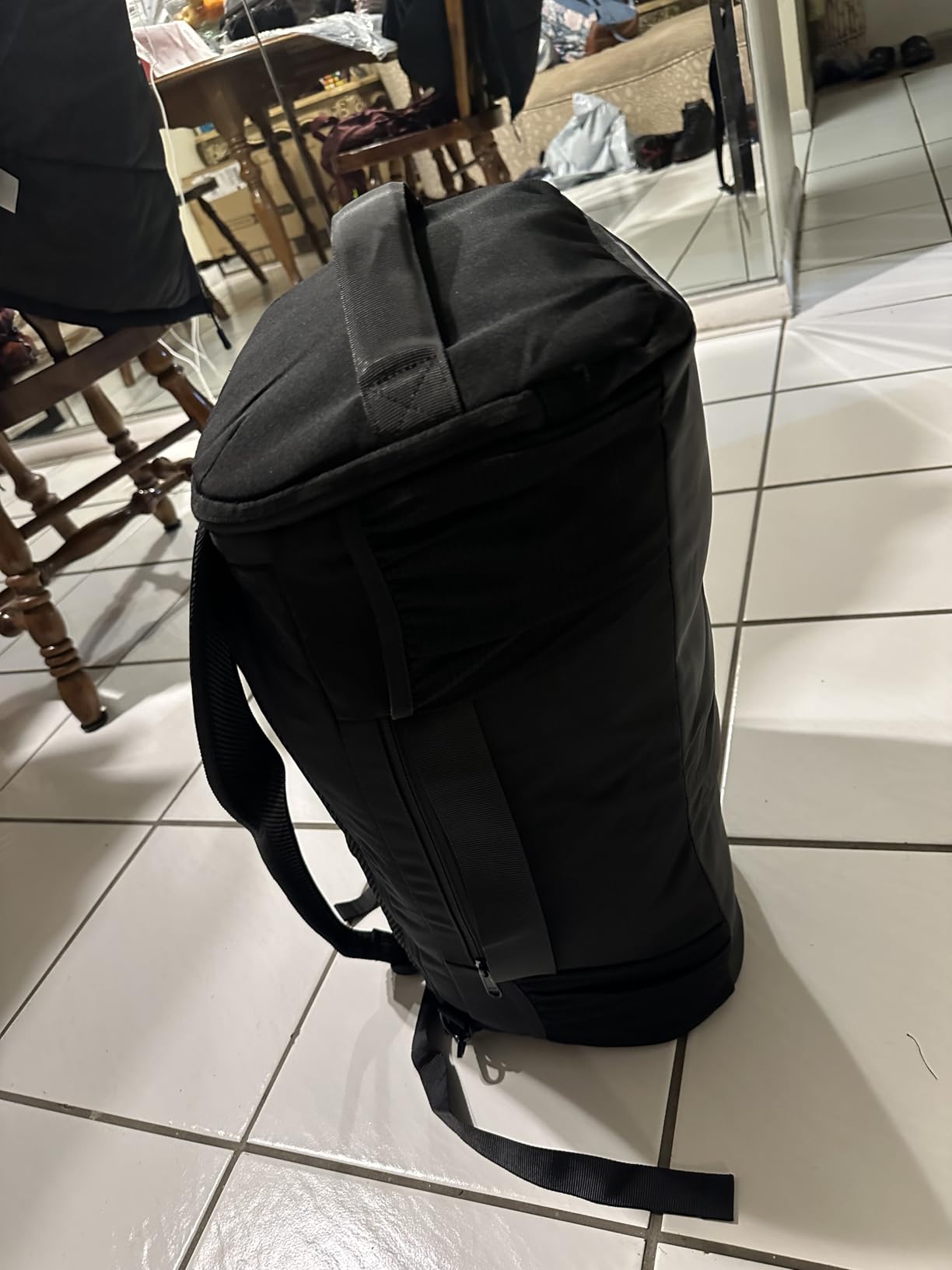 Gym Bag for Men Women with Shoes Compartment - Duffle Bag, Travel Backpack, Sports Backpack, Weekender Overnight Bag with Wet Pocket - Black customer photo 2