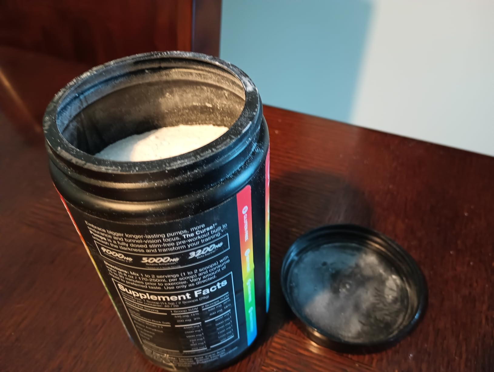 JNX SPORTS The Curse! Pump Pre Workout Powder - Stim-Free Pre Workout - Caffeine Free, L-Citrulline, Beta-Alanine & Nitric Oxide Booster (Sour Candy, 40 Servings) customer photo 2