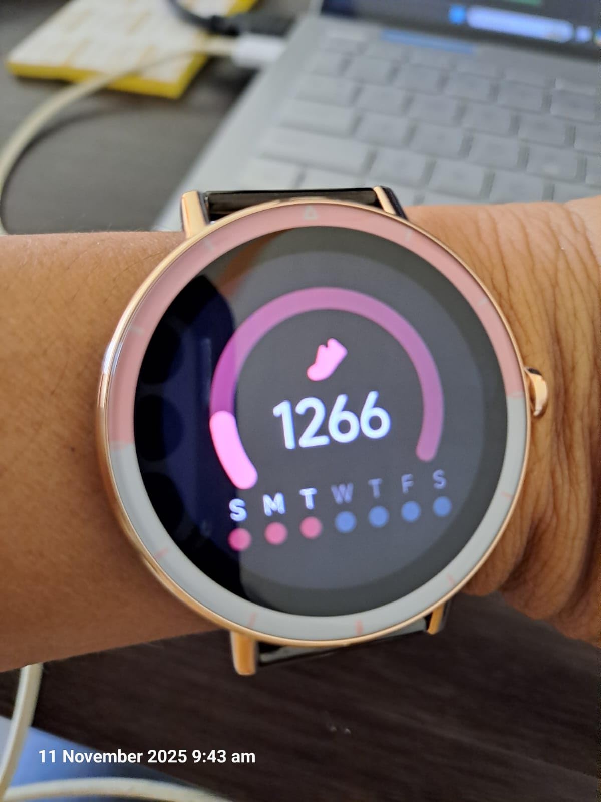 KEEPONFIT Smart Watches for Women Android/iPhone, IP68 Waterproof Fitness Tracker with Bluetooth Calls, Activity Pedometer/Heart Rate/SpO2 Monitor/100+ Sports Model customer photo 2