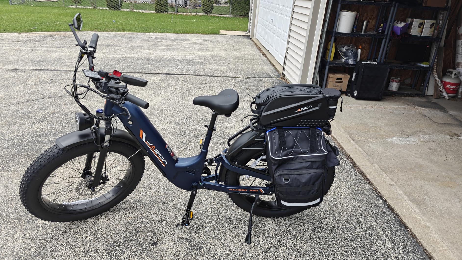 Jasion Thunder/PRO/ST Electric Bike, 2000W/1800W Peak Ebikes for Adults, 26'' Fat Tire Best Ebike for Men, 90/80 Miles with 1040Wh/864Wh Battery, 35/30+MPH Max Speed Bicycles, 500/400LB Capacity customer photo 2