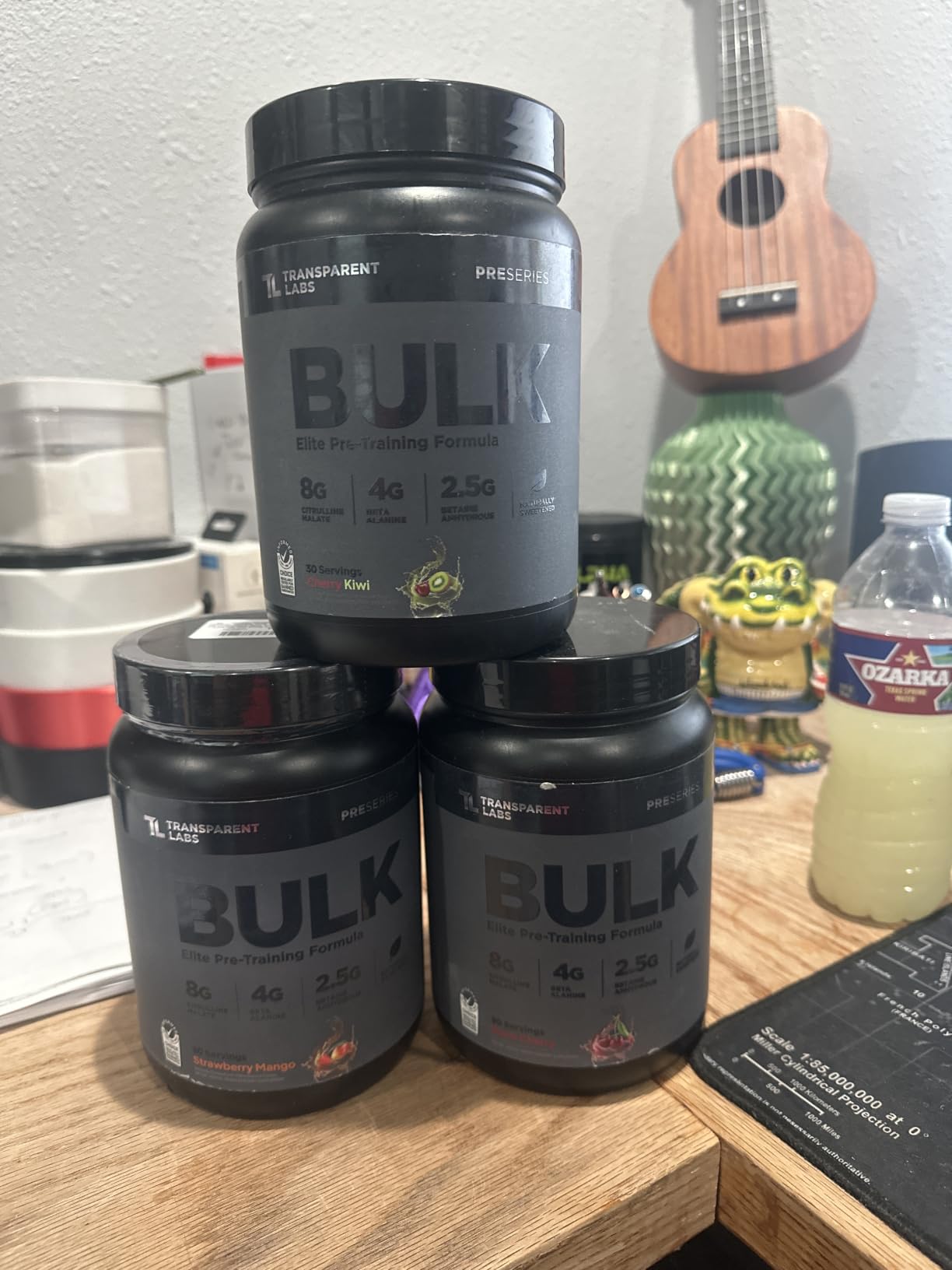 Transparent Labs Bulk Black Pre Workout - Clinically Dosed, Sugar Free Preworkout with Beta Alanine, Citrulline Malate, & Caffeine, Strawberry Mango, 30 Servings customer photo 1