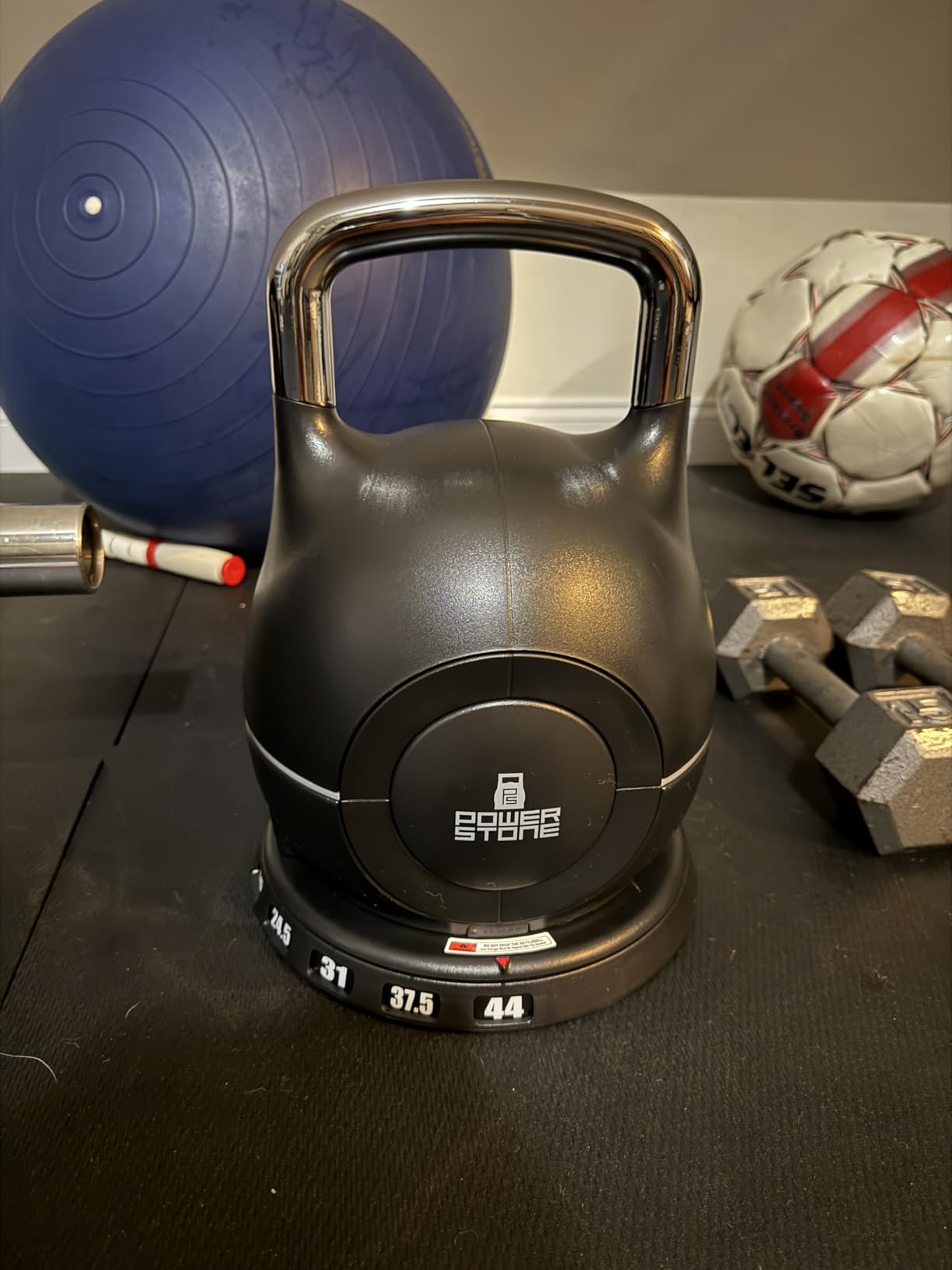 LifePro 7-in-1 Adjustable Kettlebell PowerStone, Die-Cast Aluminum & Steel, Space-Saving Set with Handle-Twist Adjustment customer photo 2