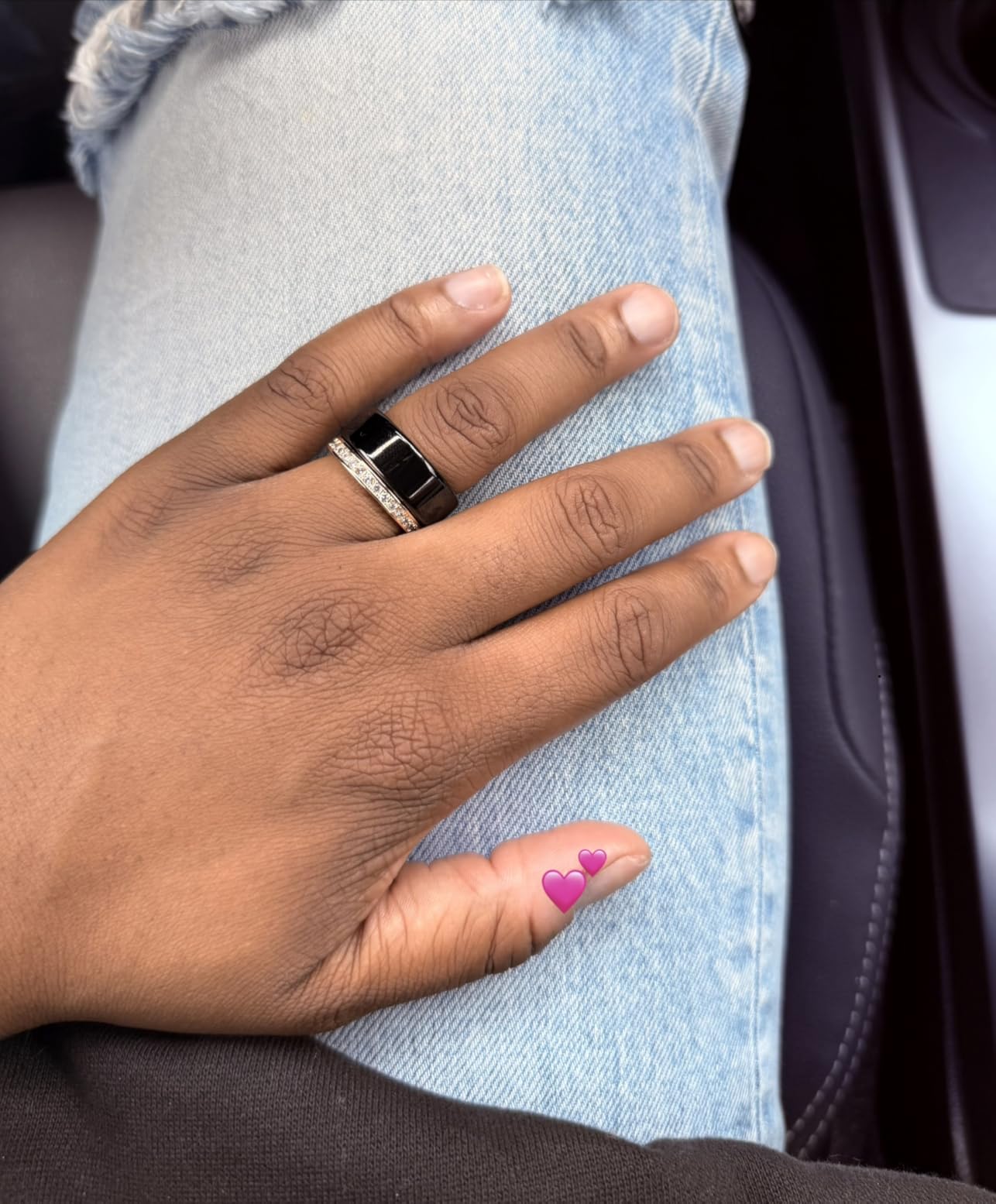 COLMI R02 Smart Ring, Smart Ring for Women and Men, No Subscription Fee, with a Charging Case, Supports Heart Rate, Blood Oxygen, Sleep Health Monitoring (Silver, 7#) customer photo 2