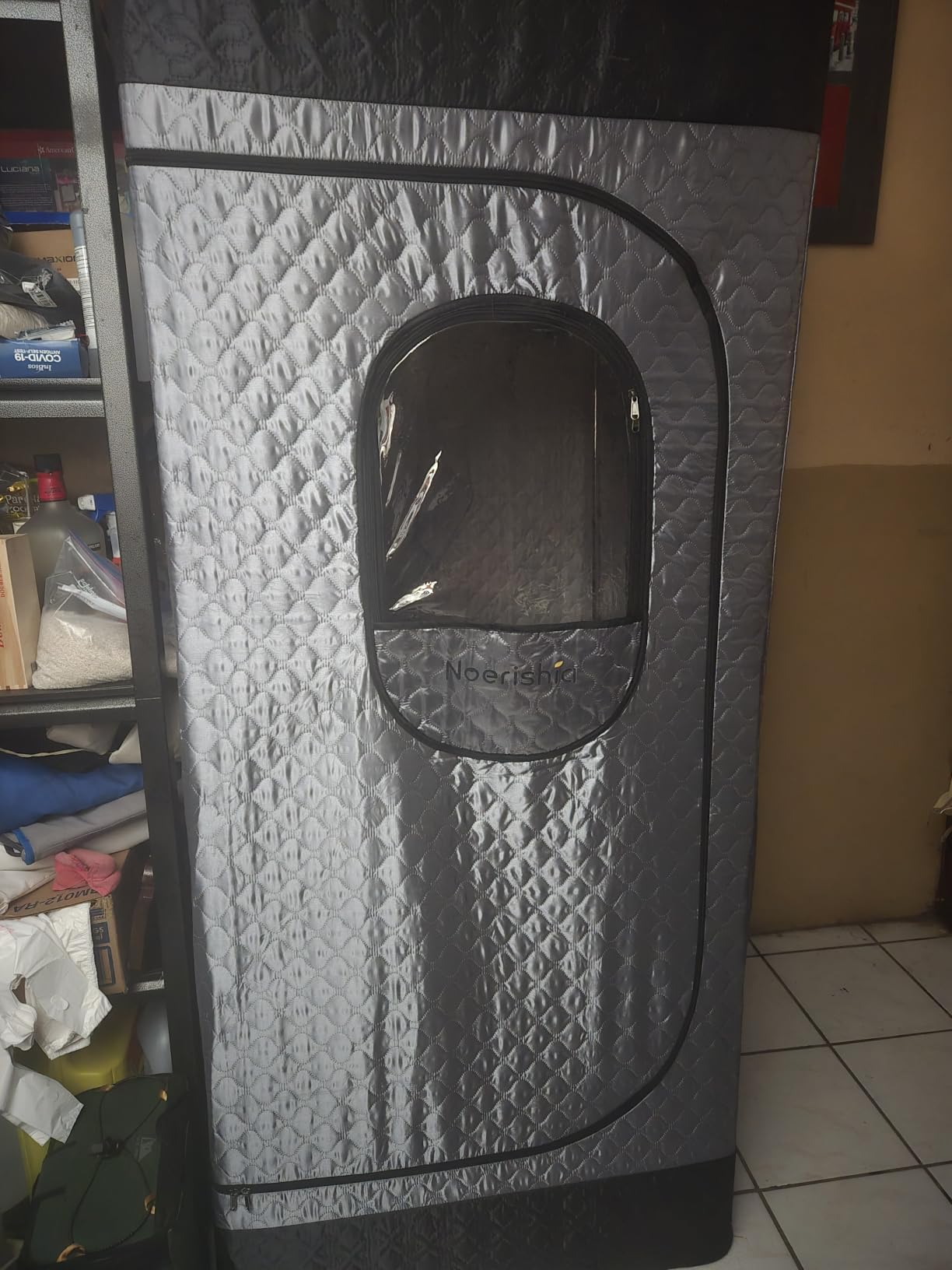 Portable Infrared Sauna Box for Home, Steam Sauna Tent with 660nm & 850nm Red Light Therapy, 3L 1200W Steamer, Oversized Folding Chair, 9 Heat Levels & 99-Min Timer for Home Spa Relaxation | Premium Steam Red Light Therapy Home Spa Full-Body Relaxation Dual Wellness customer photo 2