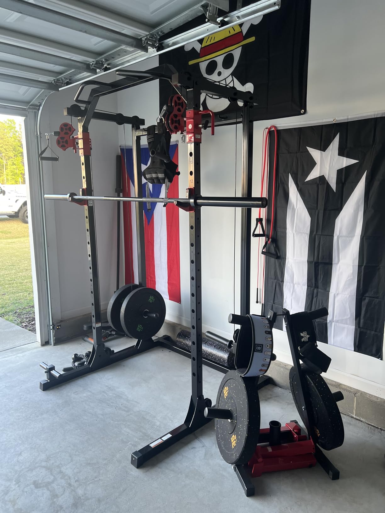 PAPABABE 7FT Olympic Barbell 45 lb Barbell 2 Inch 1000lbs 1500lbs Capacity customer photo 1