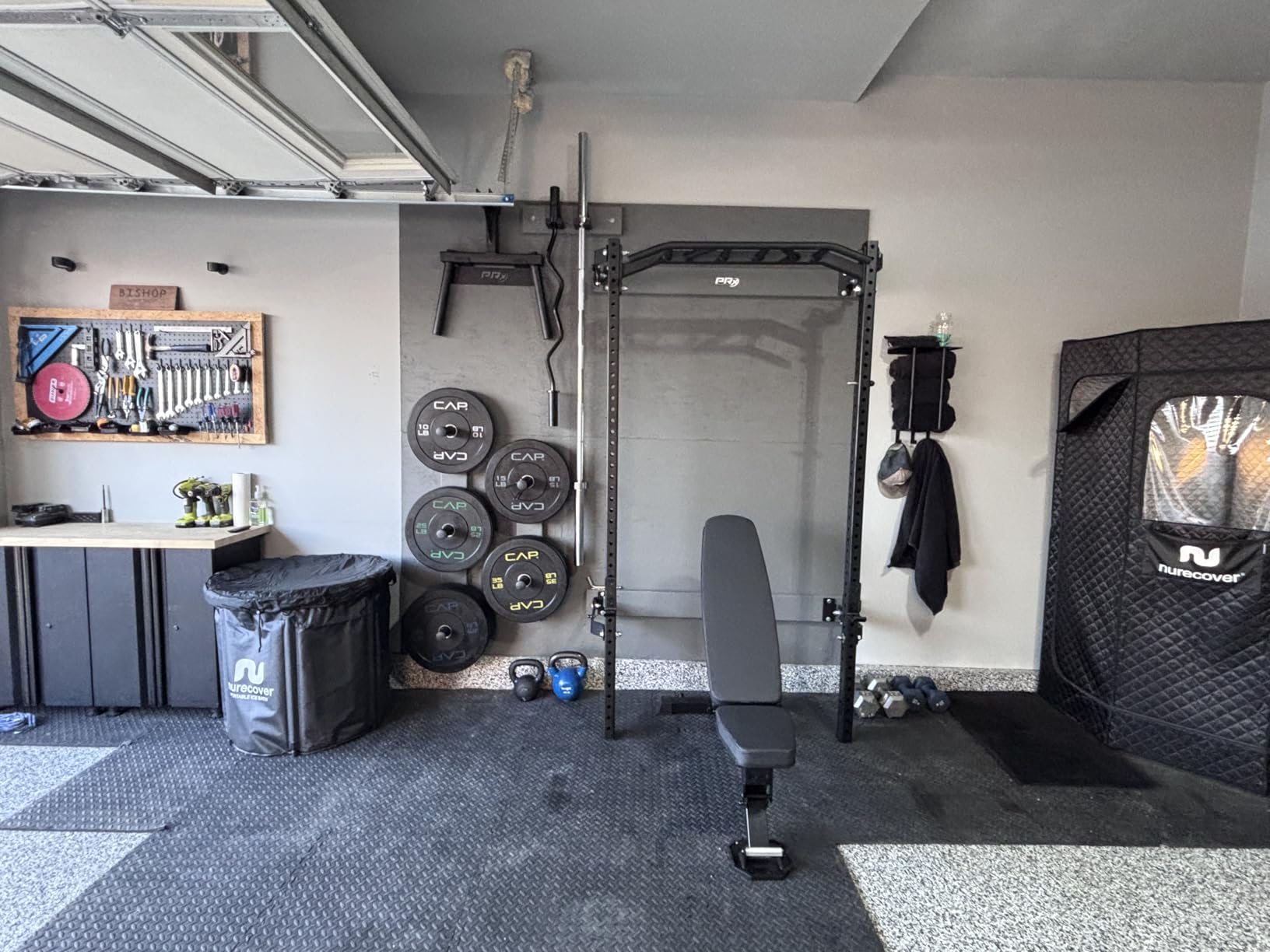 PAPABABE 7FT Olympic Barbell 45 lb Barbell 2 Inch 1000lbs 1500lbs Capacity customer photo 2