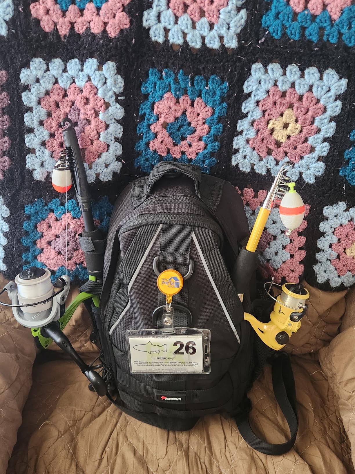 Piscifun Fishing Backpack with Rod Holder, Lightweight Sling Bag Storge Gear and Equipment customer photo 1