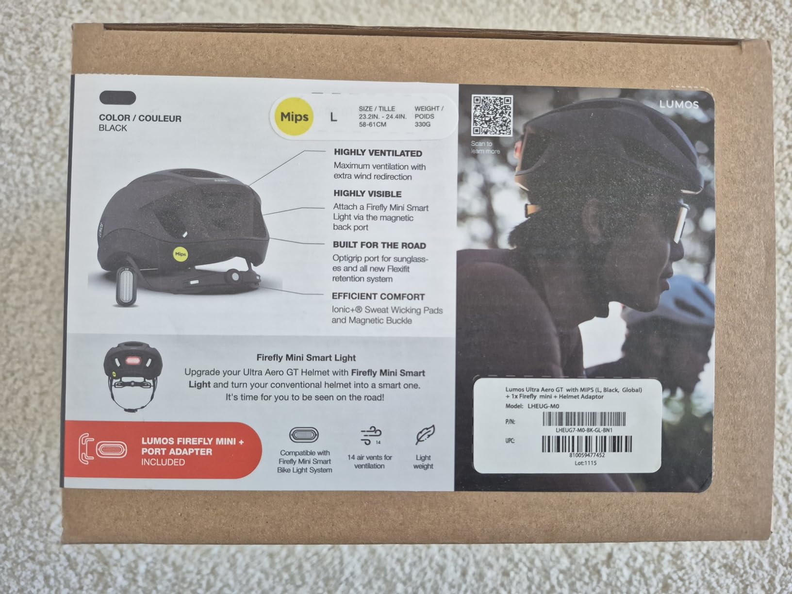 Lumos Ultra Aero GT Road Bike Helmet with Light | MIPS Lightweight Ventilation customer photo 2