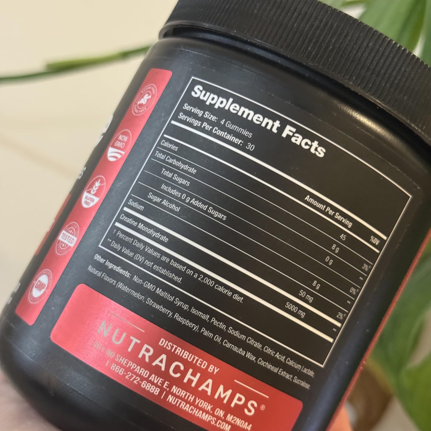 NutraChamps 150 Creatine Gummies for Men & Women - 5g Sugar Free Chewable Creatine Monohydrate Gummies - Supports Protein Synthesis, Muscle Recovery & Workout Performance customer photo 2