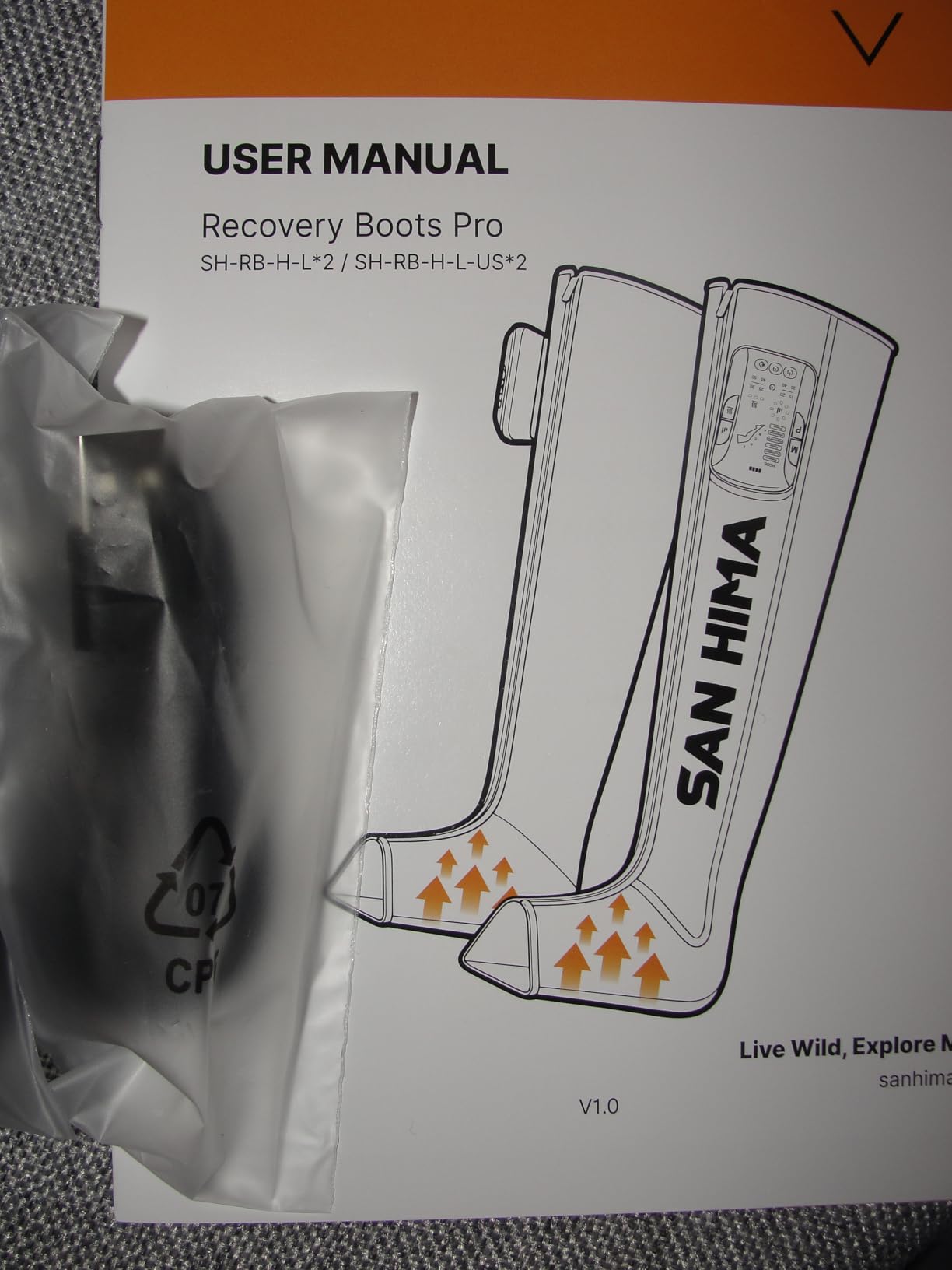 SAN HIMA Cordless Air Compression Leg Massager with Heat - Sequential Full Leg Compression Boots for Circulation & Pain Relief | 6 Modes 8 Intensity Recovery Boots for Athletes - Feet, Calves & Thighs customer photo 1