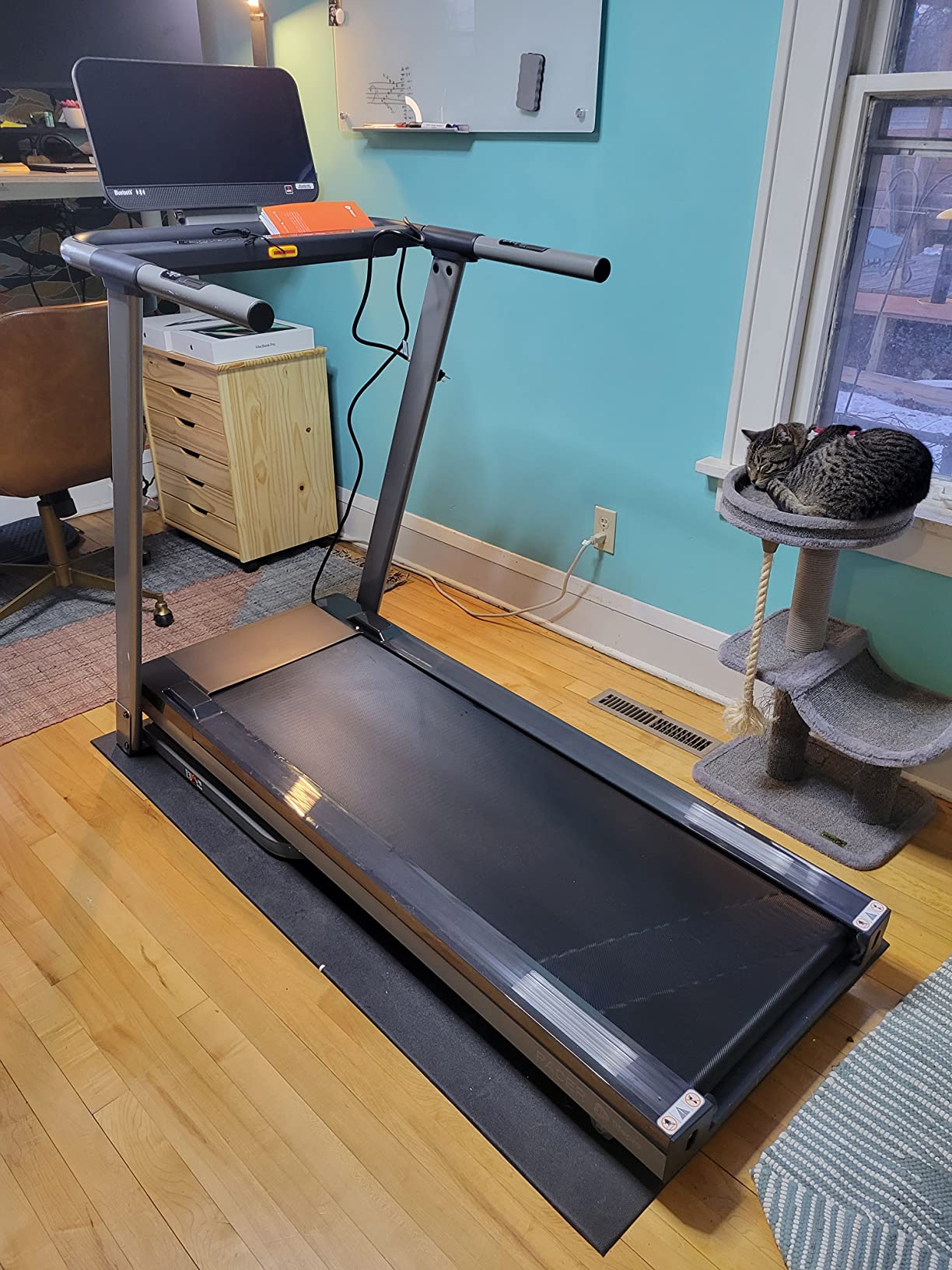 LifePro PacerMini Compact Walking Pad Treadmill with Incline, Under Desk Walking Treadmill with Remote Control & LED Display customer photo 2