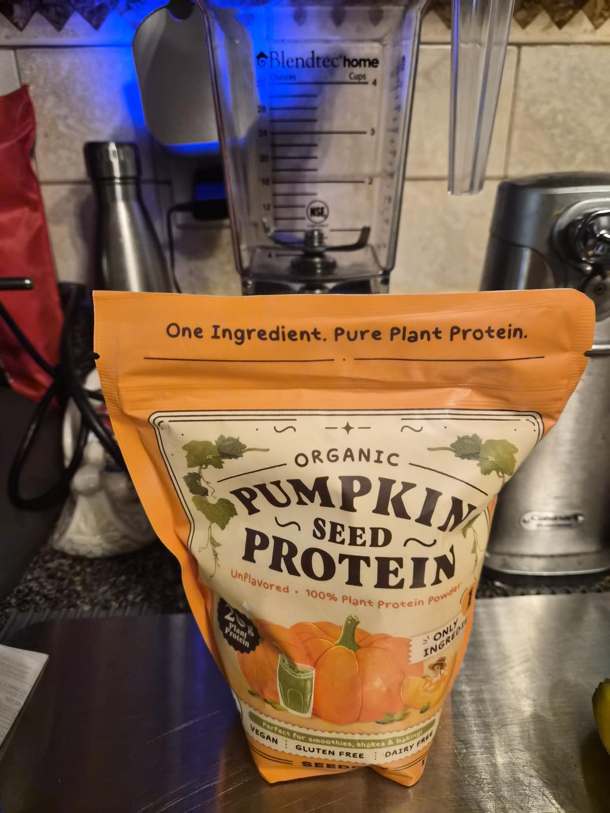 Seedboy Organic Pumpkin Seed Protein Powder, Cold-Pressed, 20g Plant Protein, Single Ingredient, Unflavored, Vegan, Gluten Free, Non-GMO (1 lb) customer photo 1
