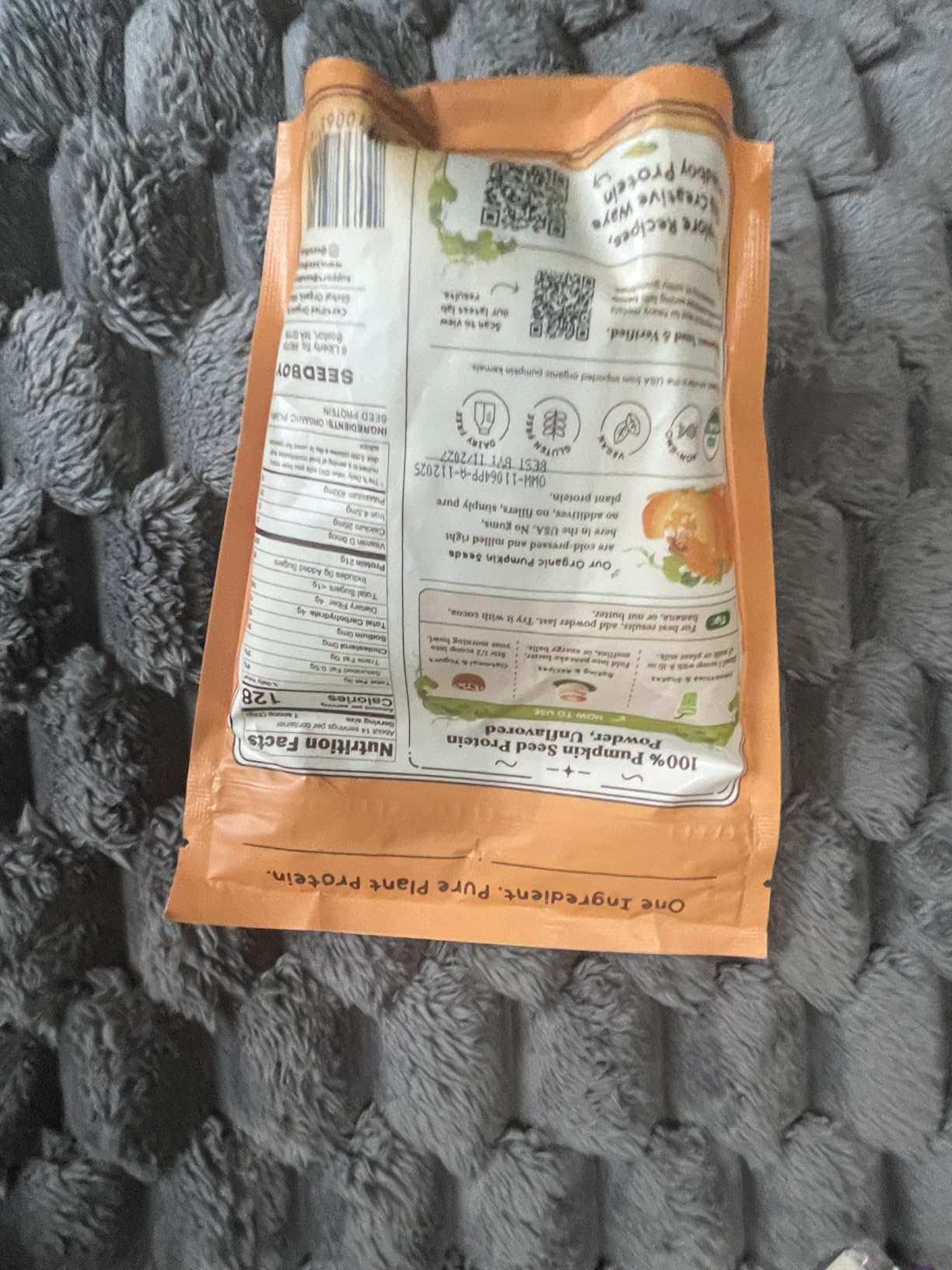 Seedboy Organic Pumpkin Seed Protein Powder, Cold-Pressed, 20g Plant Protein, Single Ingredient, Unflavored, Vegan, Gluten Free, Non-GMO (1 lb) customer photo 2