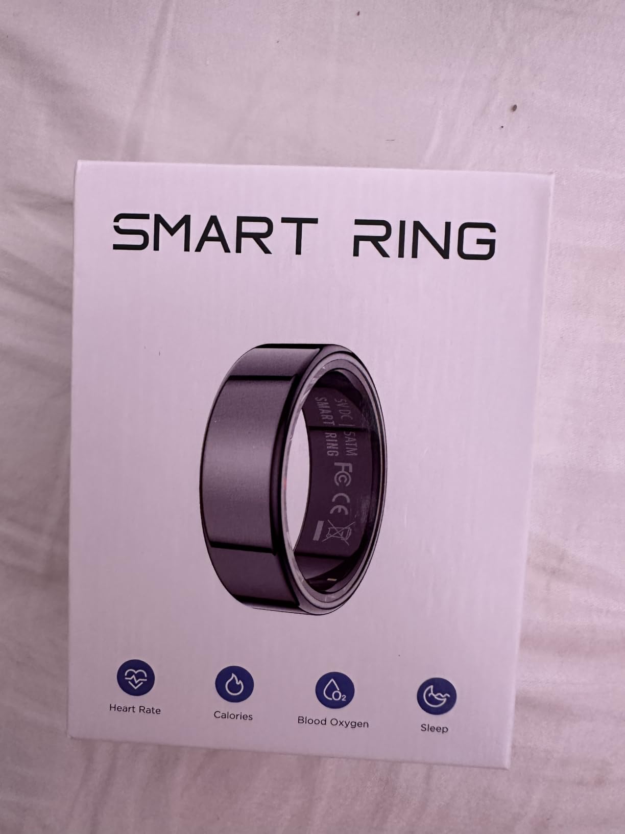 Mirlray Smart Ring for Women & Men, Smart Ring Health Tracker, Blood Oxygen & Heart Rate Monitor, Long Lasting Battery Sleep Ring, Waterproof Fitness Ring (Rose Gold, 7) customer photo 1