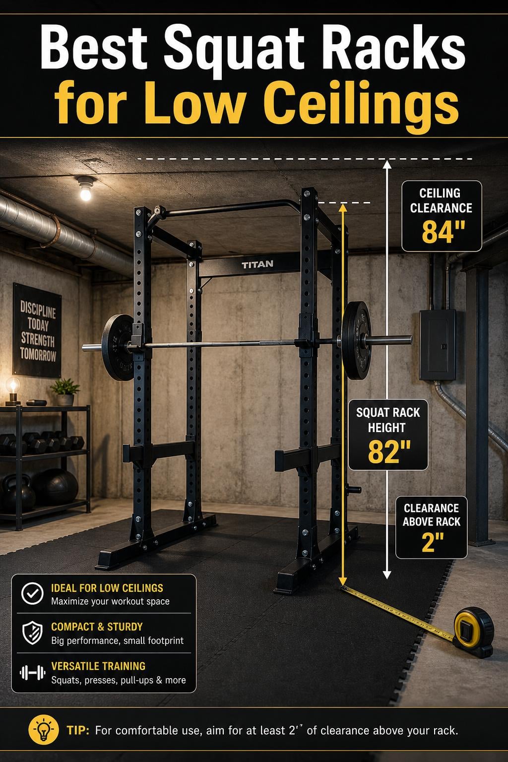 Best Squat Rack for Low Ceilings