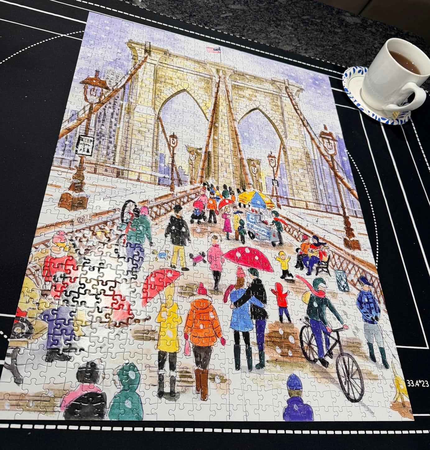 Cities Around the World 1000 Piece Jigsaw Puzzle for Adults - Illustrated by Michael Storrings, Wanderlust, Cityscape, Challenging, Recycled Paper, No Dust, Finished Size 27