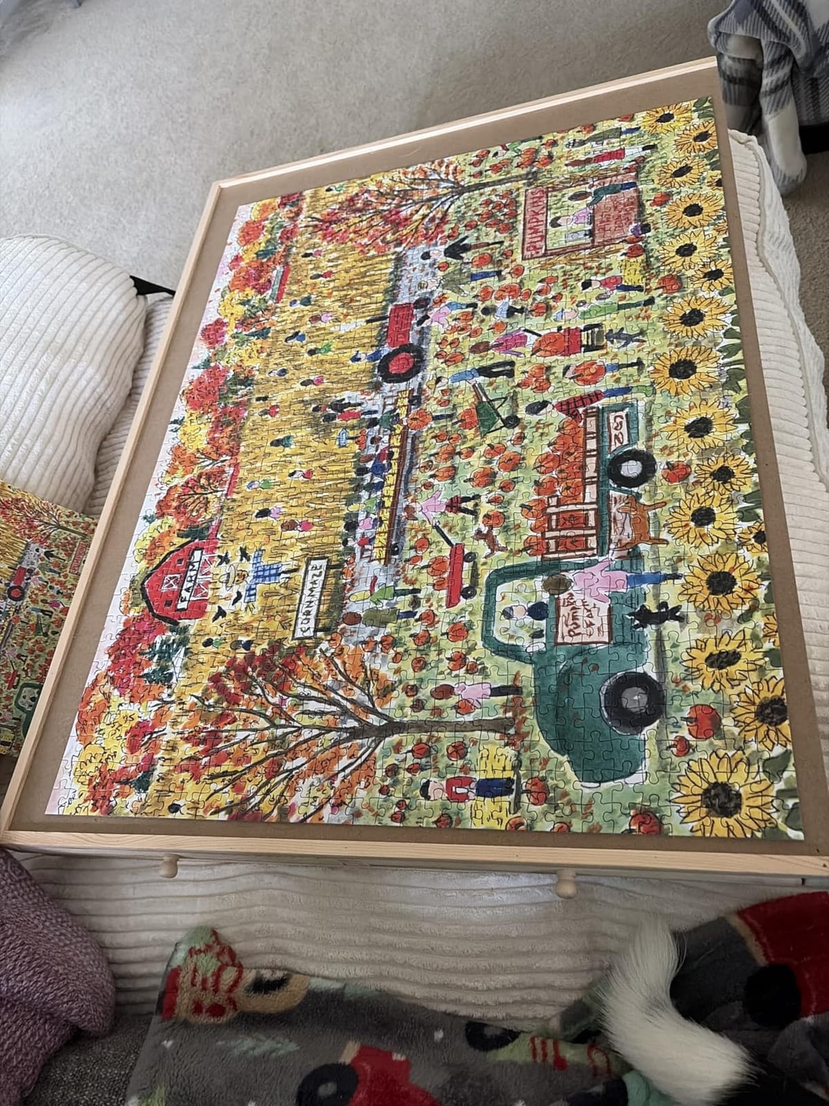 Harvest Market 1000 Piece Jigsaw Puzzle for Adults - Illustrated by Michael Storrings, Fall, Seasonal, Pumpkins, Challenging, Recycled Paper, No Dust, Finished Size 27