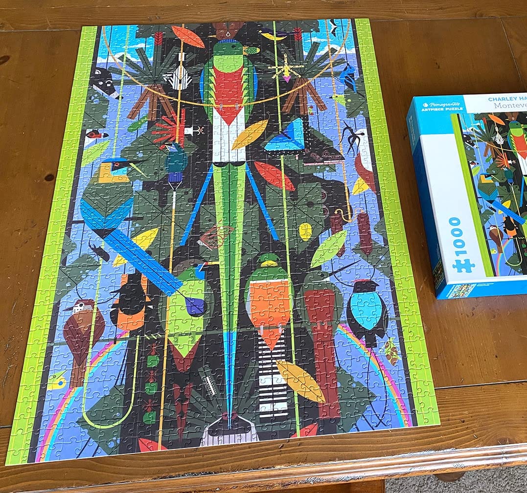 1000-Piece Puzzle, Charley Harper Monteverde - Matte finish, snug fit, 25x20