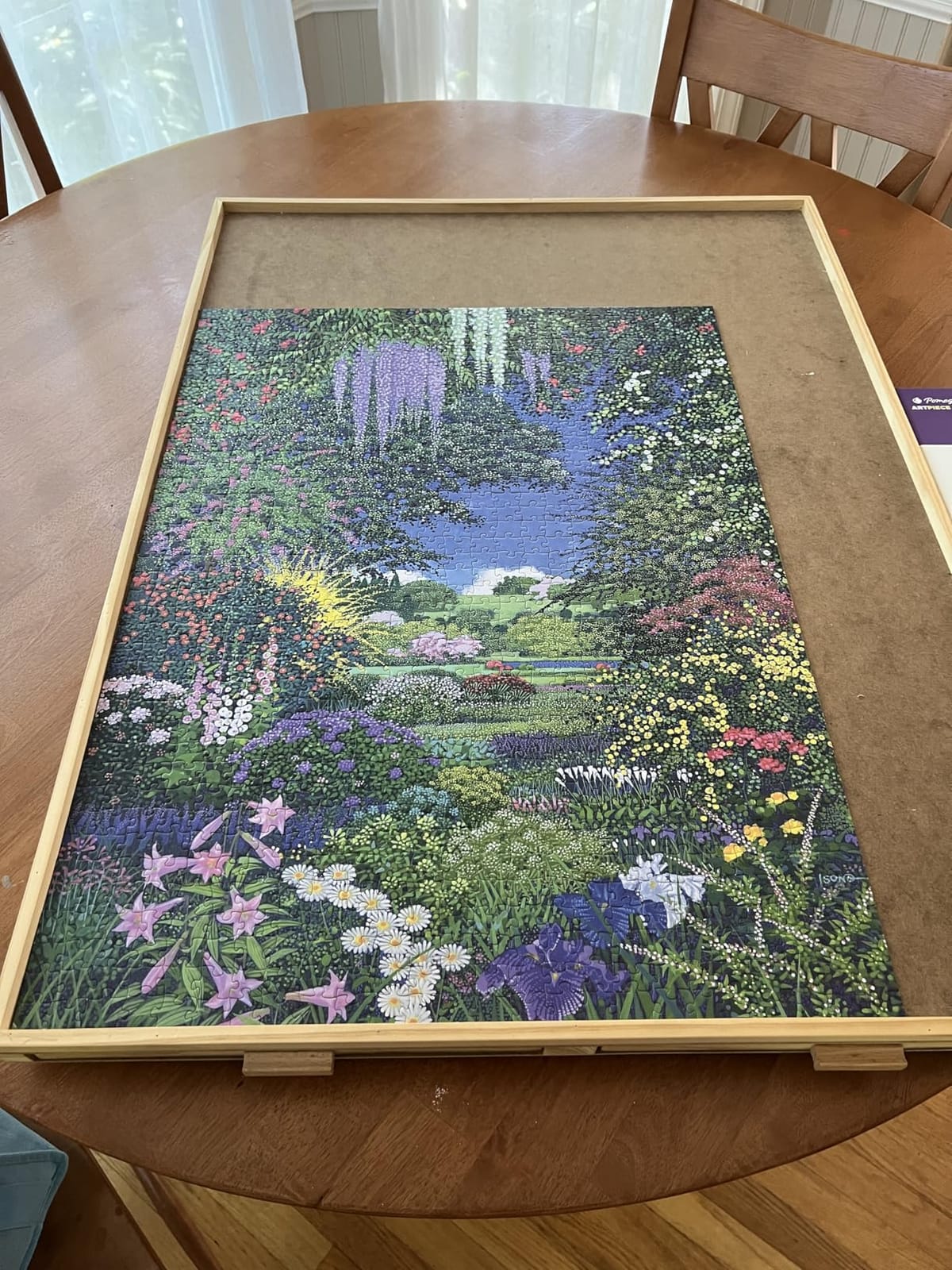 1000-Piece Puzzle for Adults, Colorful Gardenscape by H. Isono - Matte finish, snug fit, 20x27