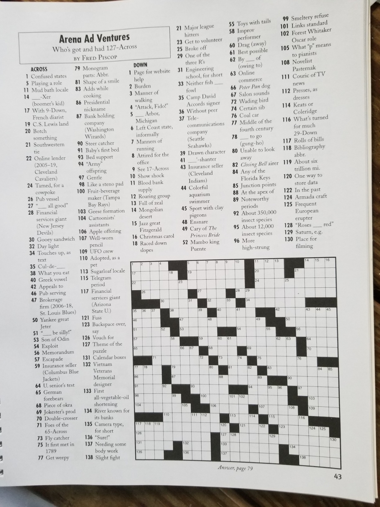 Sleepy Sunday Crosswords customer photo 1