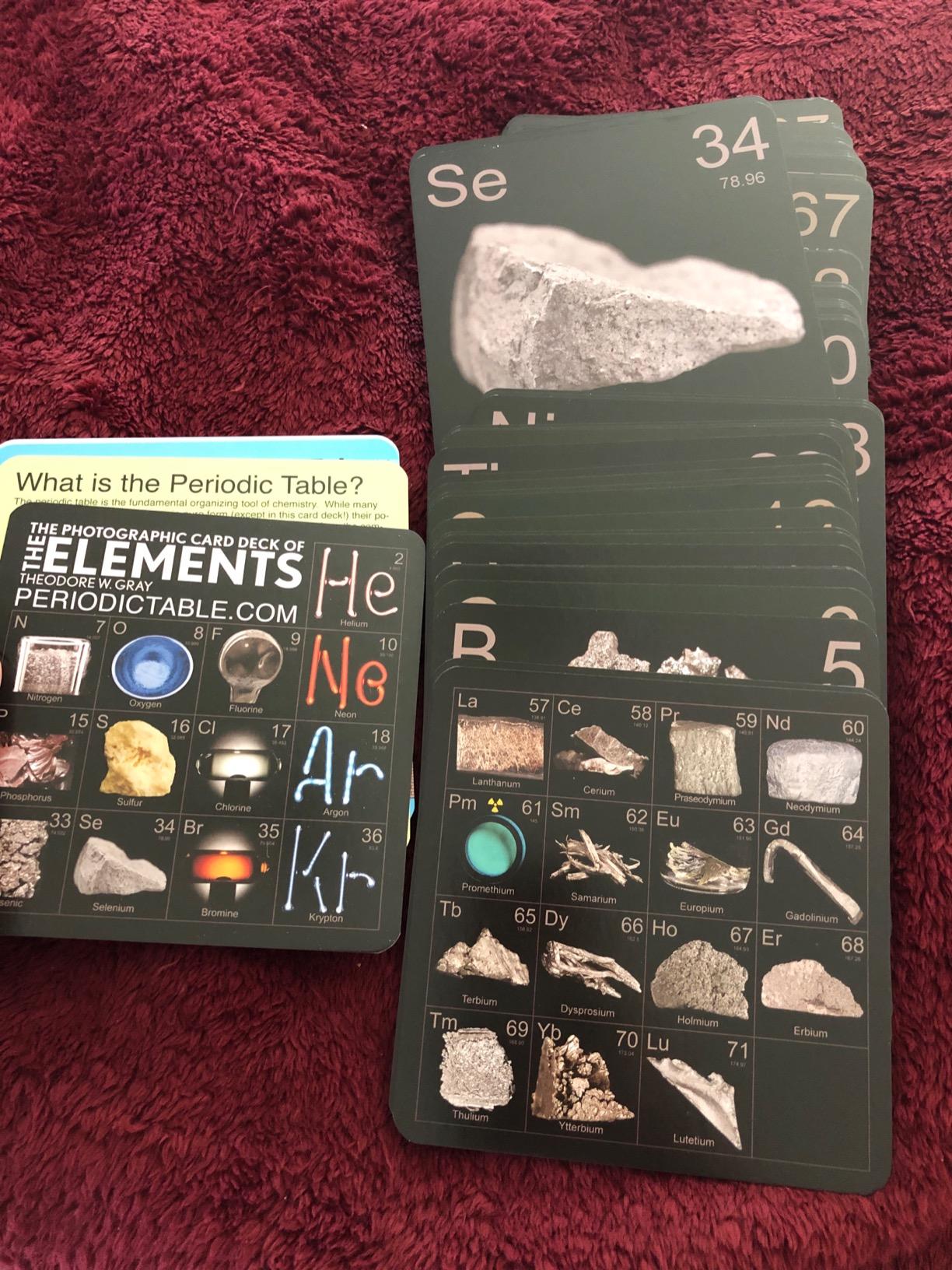 The Photographic Card Deck of the Elements: With Big Beautiful Photographs of All 118 Elements in the Periodic Table customer photo 1