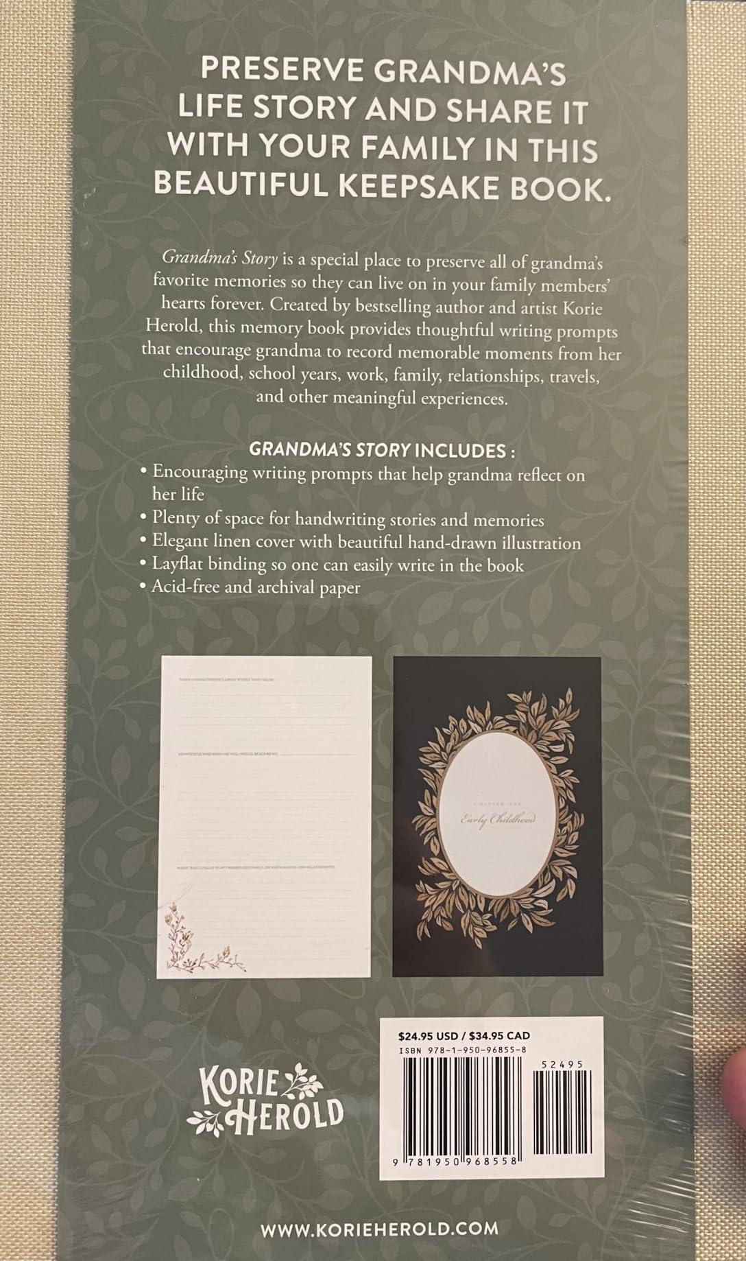 Dad's Story Journal (Linen Hardcover): A Memory and Keepsake Journal for My Family customer photo 1