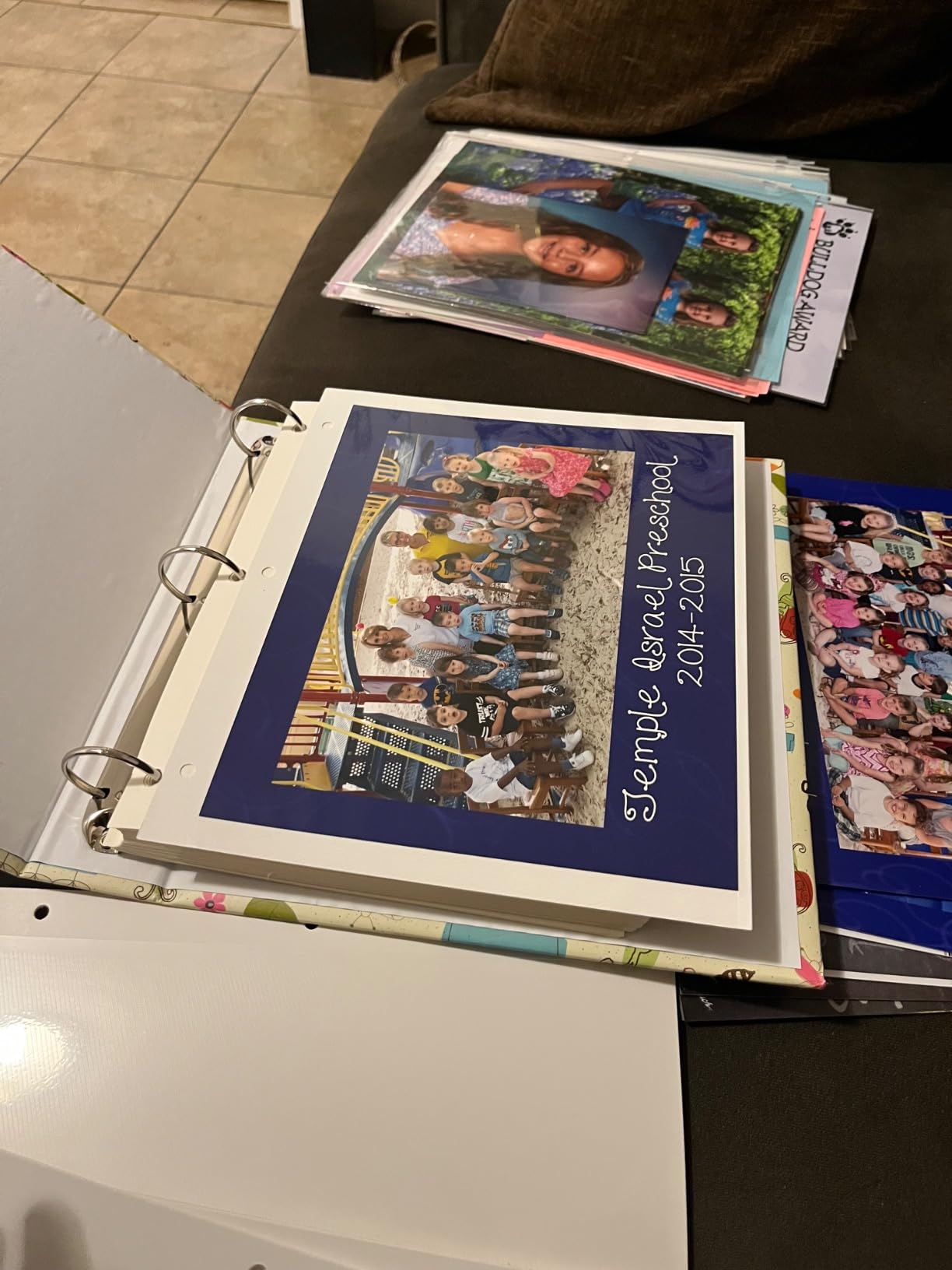 Magnetic Self-Stick 3-Ring Photo Album 100 Pages (50 Sheets), White customer photo 2
