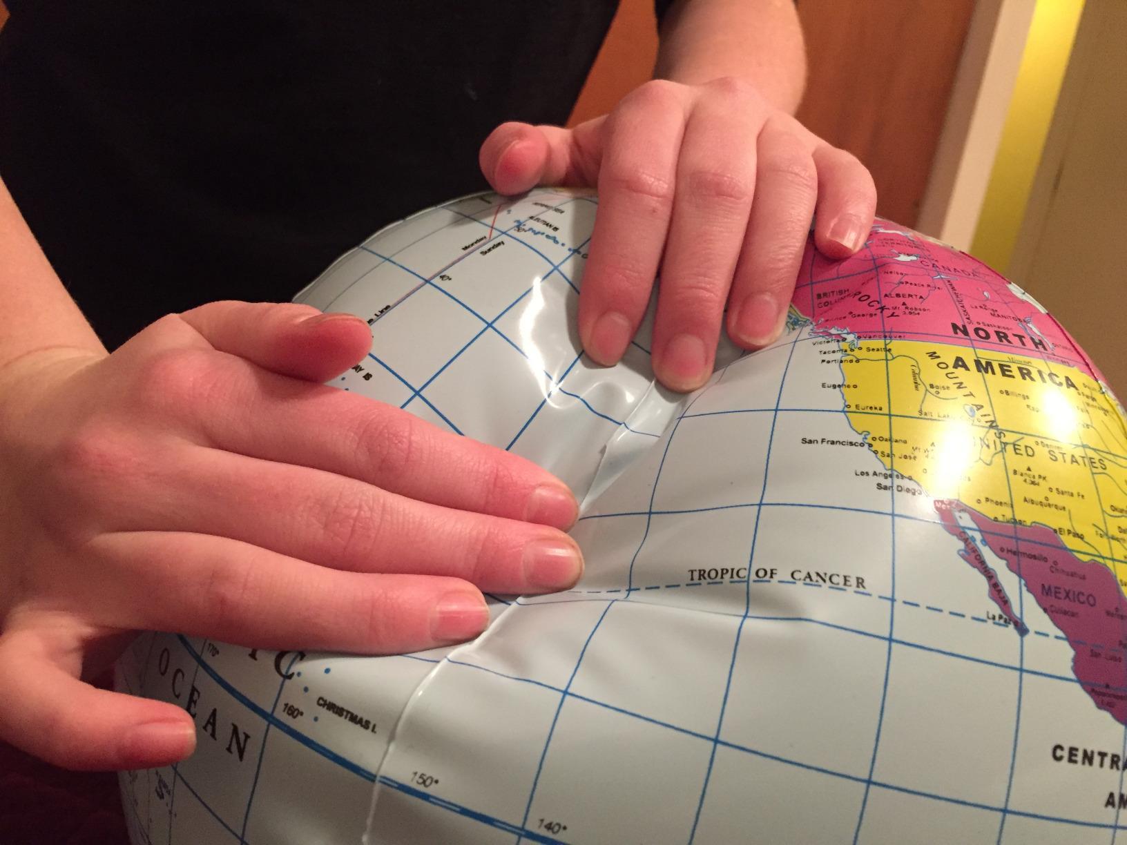 Learning Resources Inflatable 11 inch Globe, Geography for Kids, STEM, Back to School, Teacher Must Haves, Ages 6+ customer photo 2