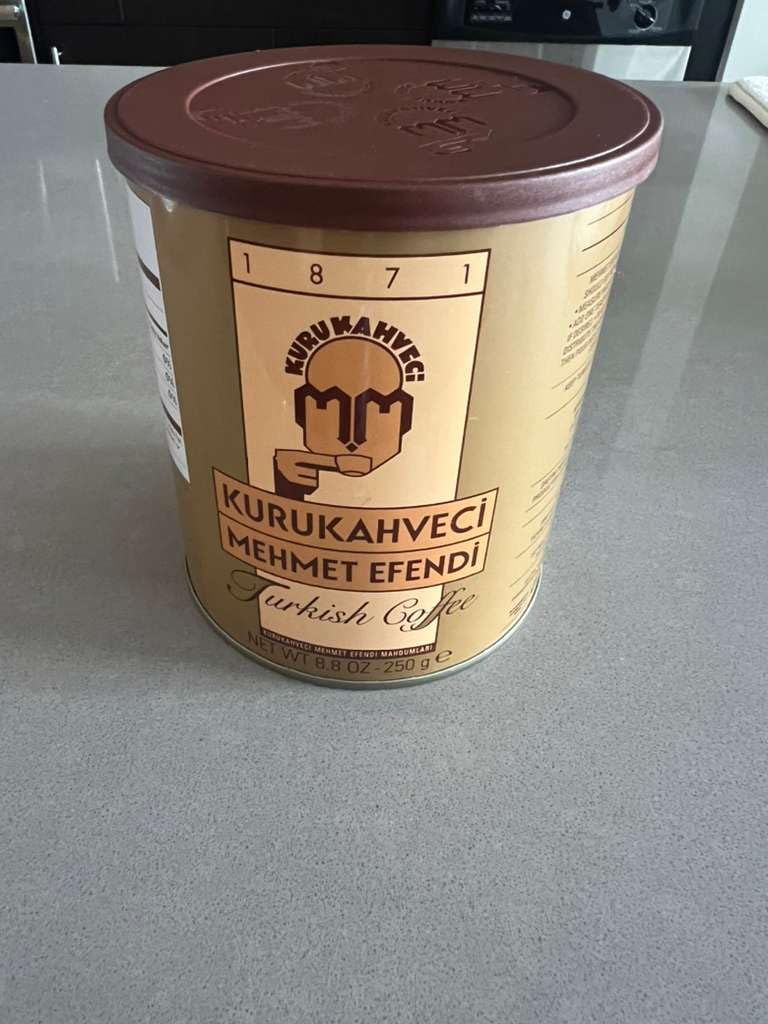 Kurukahveci Mehmet Efendi Turkish Coffee, Medium Roast for Cezve, 8.8 oz | 100% Arabica, Extra Fine Grind for Cezve and Ibrik. Rich Aroma. Vegan, Gluten Free. Roasted in Istanbul Since 1871. customer photo 1