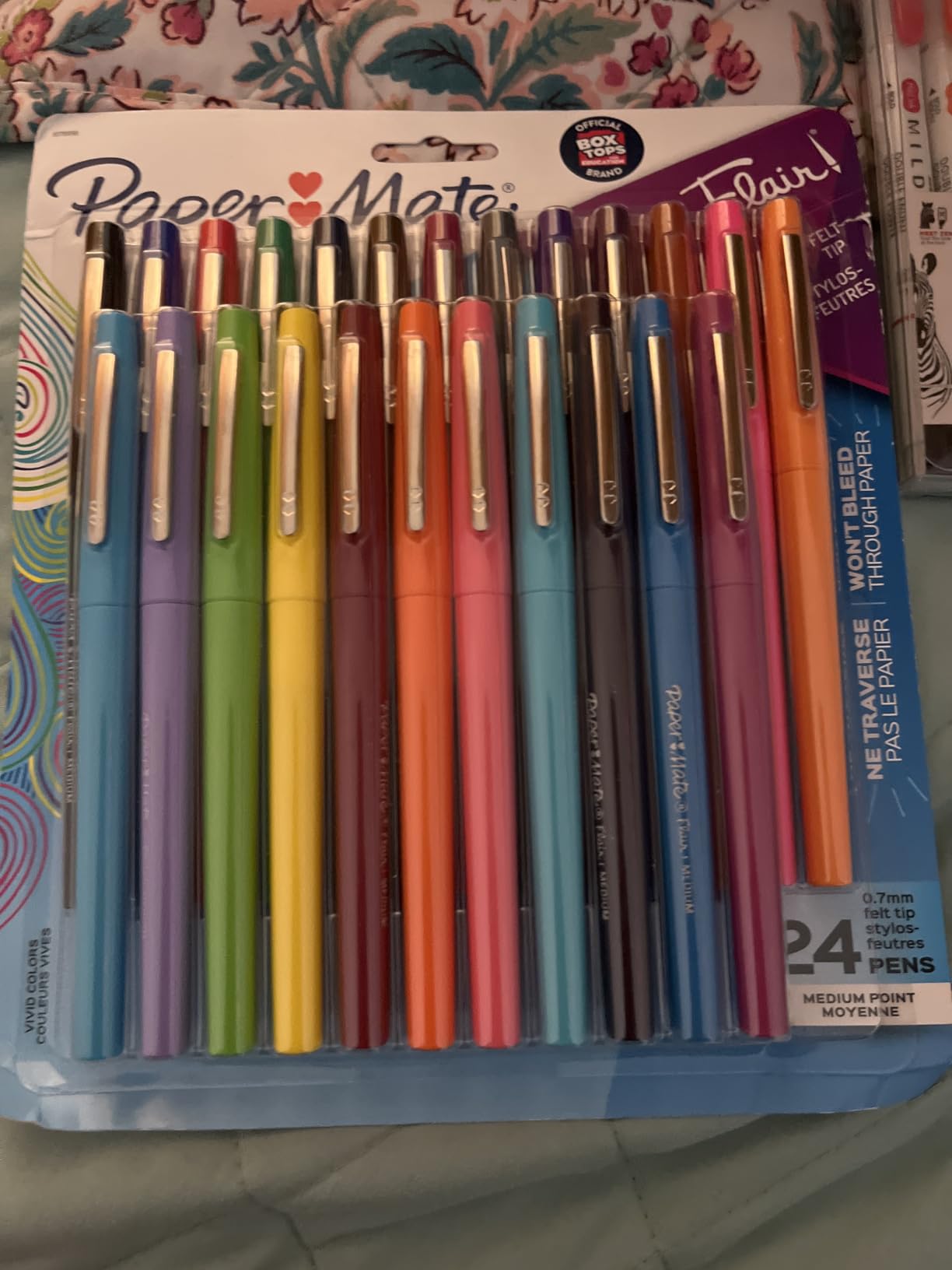 Paper Mate Flair Felt Tip Pens, Medium Point (0.7mm), 12 Count - For Arts & Crafts, Note-Taking, Journaling, School Supplies for Teachers & Students customer photo 1