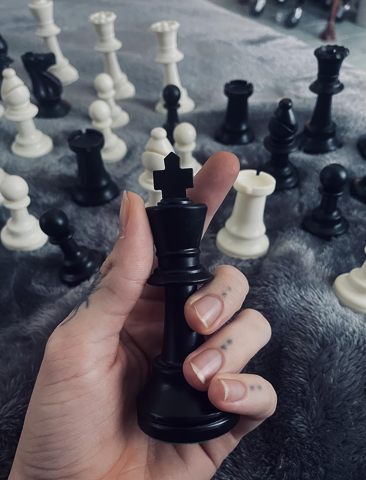 Staunton Tournament Chess Pieces, Triple Weighted with 3.75