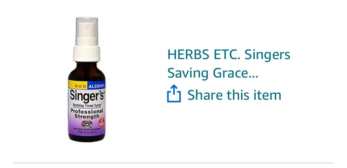 Herbs Etc. Singer's Saving Grace Professional Strength Throat Spray customer photo 1