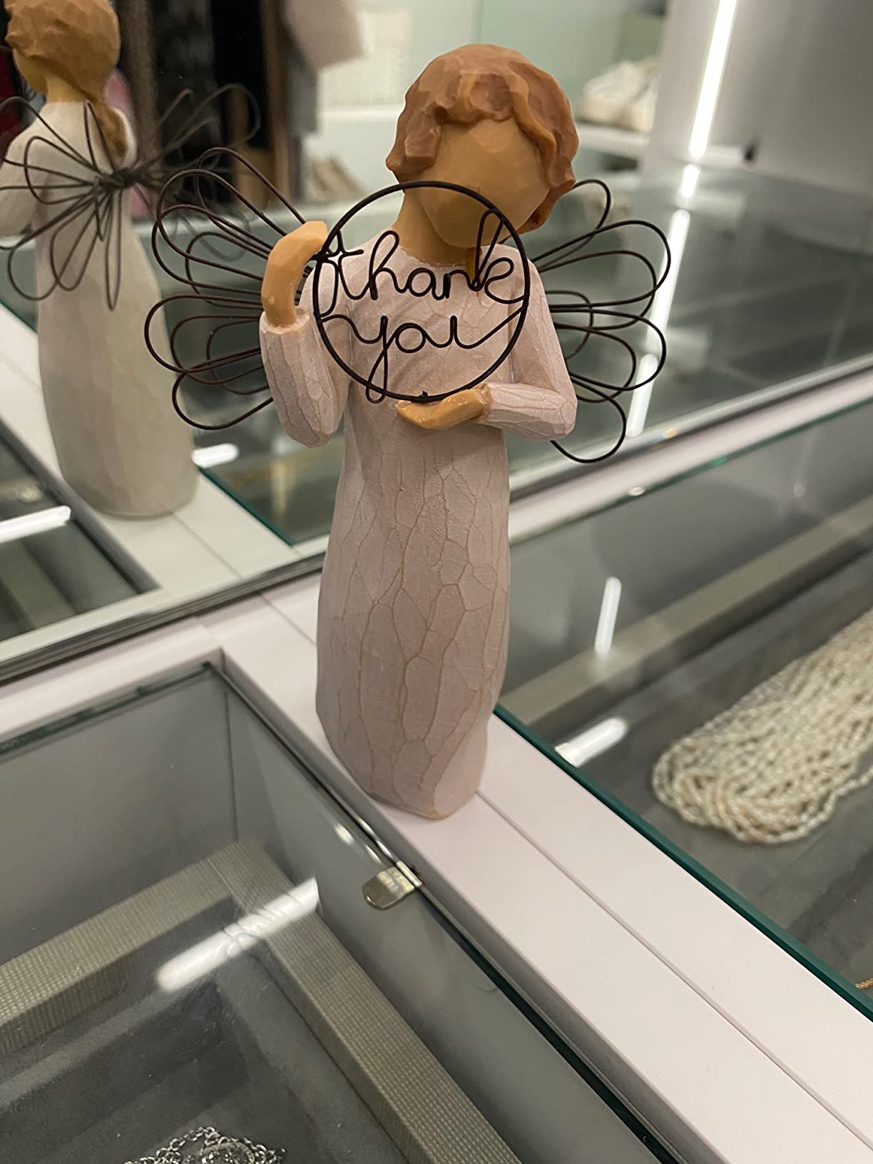 Willow Tree Just for You Angel Figure, Hand-Painted, Thank You, Decor | Hand-Painted Angel Figurine, Celebrating Friendship, Nature and Everyday Blessings, Sculpted by Artist Susan Lordi customer photo 1