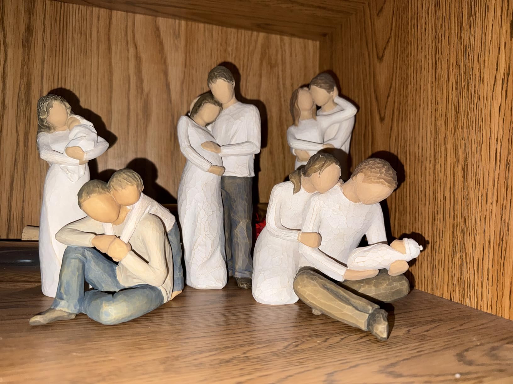 Willow Tree Our Gift Figure, Hand-Painted, Couple, Newborn, Shelf Decor | Hand-Painted Resin Figurine, Sculpted by Artist Susan Lordi, Celebrates Loving Family Relationships, Family Grouping customer photo 2