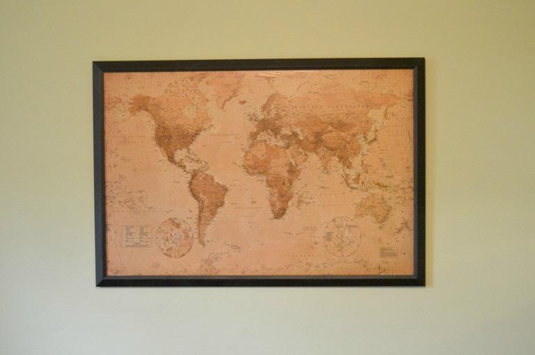 World Map (Antique) Art 24x36 Poster customer photo 2